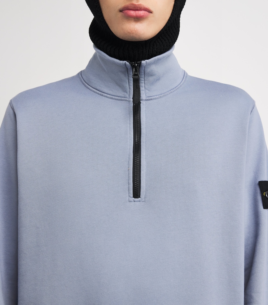 Cotton Half-Zip Compass Sweatshirt V0024 Image 6