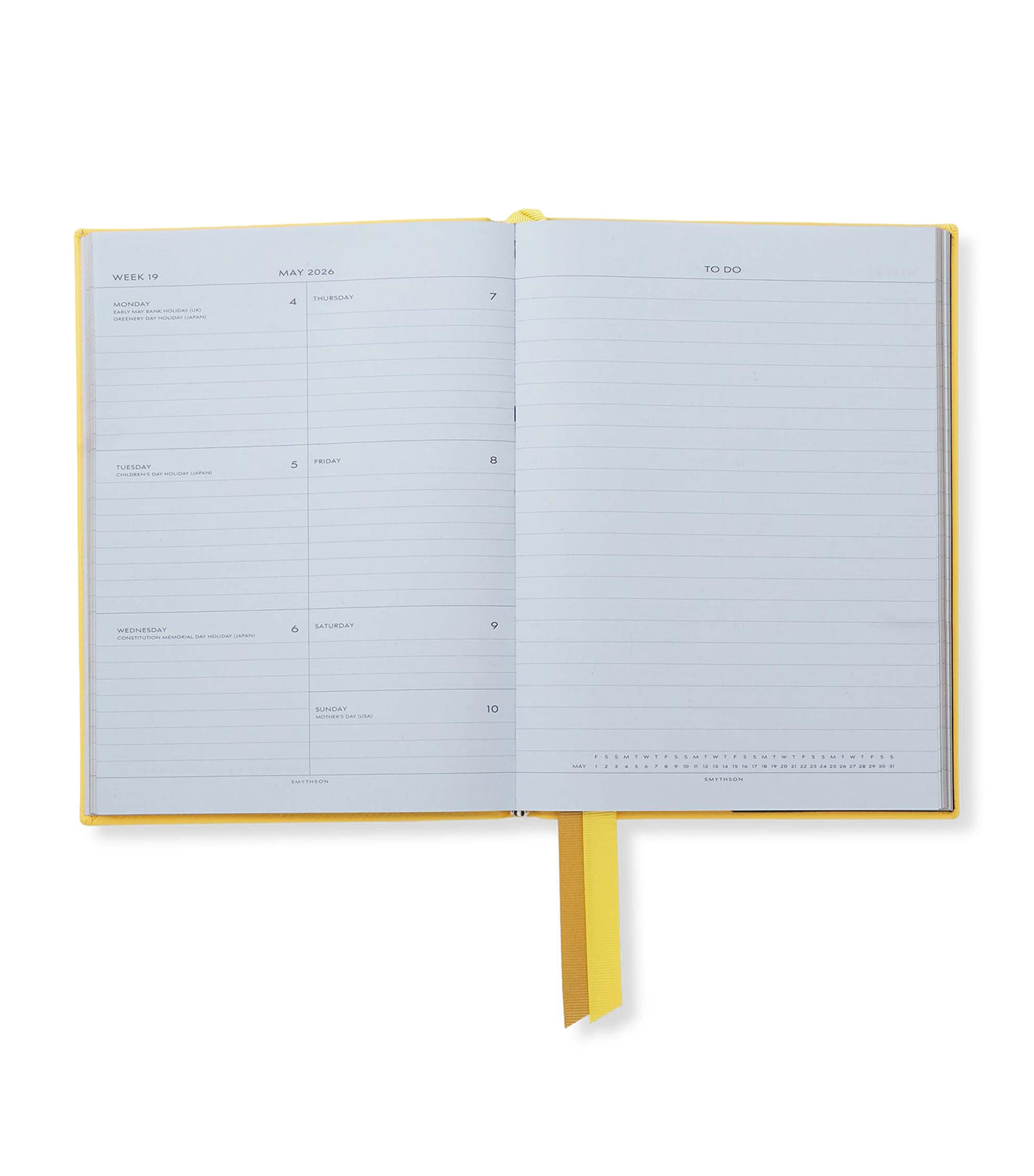 Leather Soho Planner LEMON Image 2