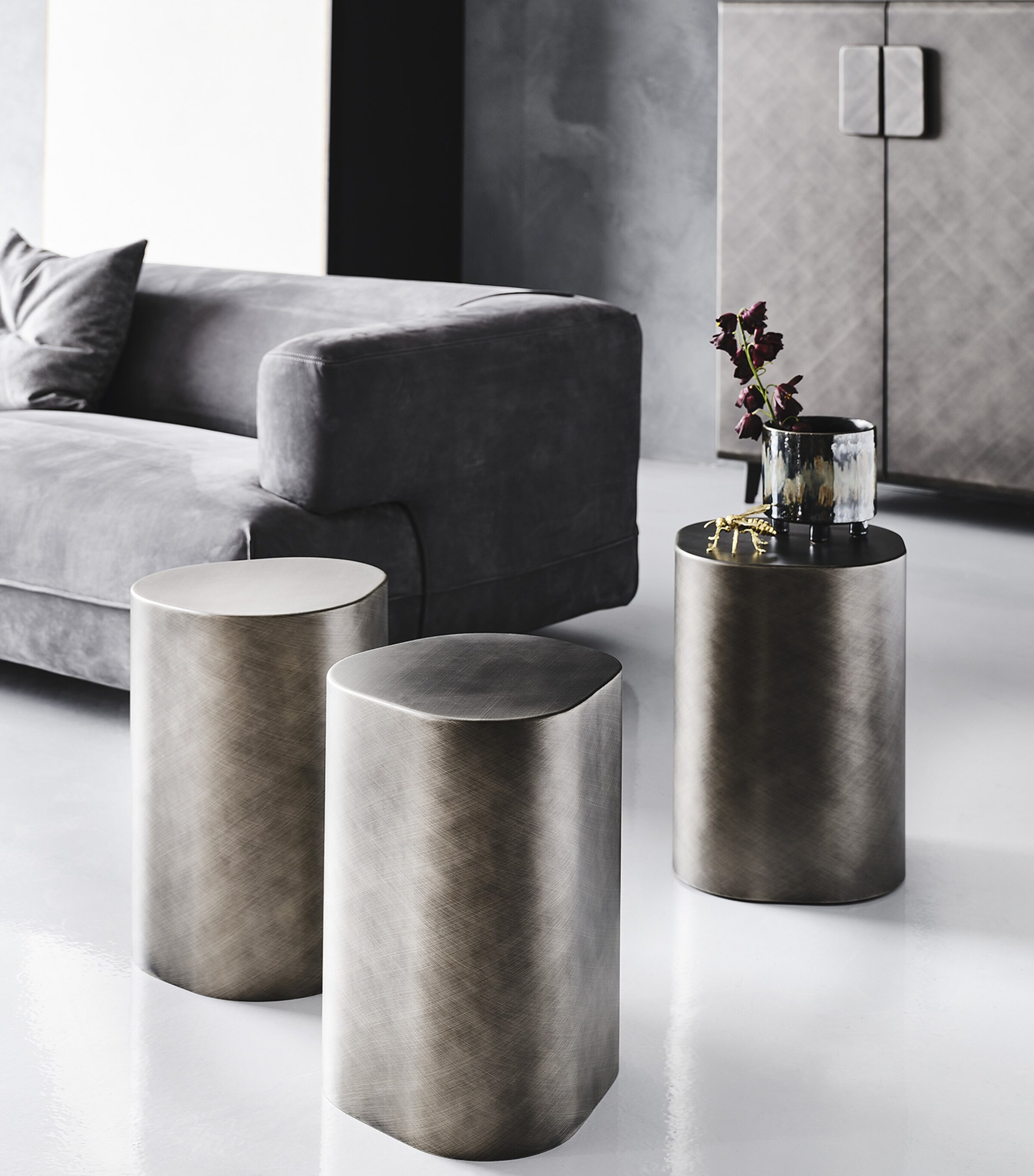 Steel Pancho Coffee Table BRUSHED STEEL Image 2