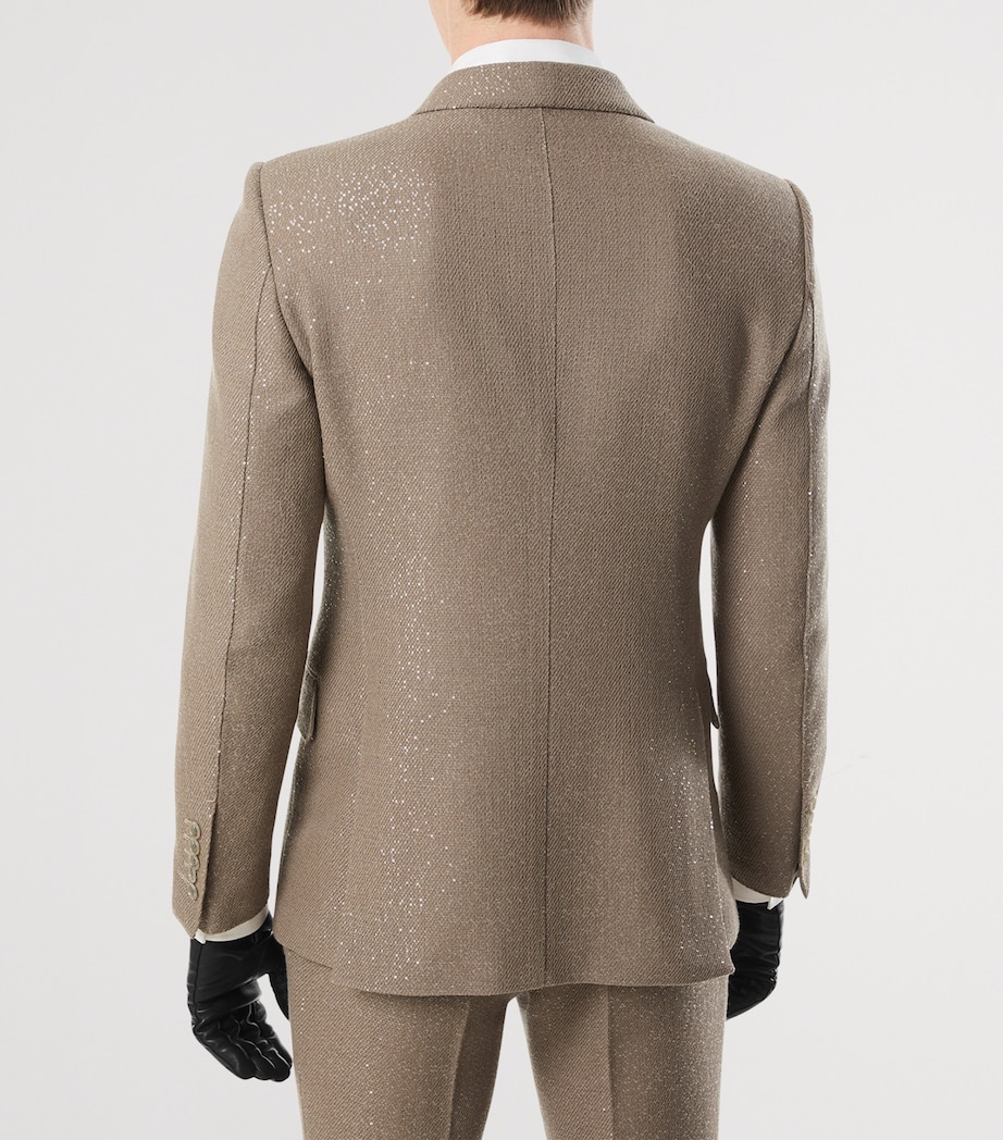 Virgin Wool-Blend Sequinned Blazer JBQ Image 5