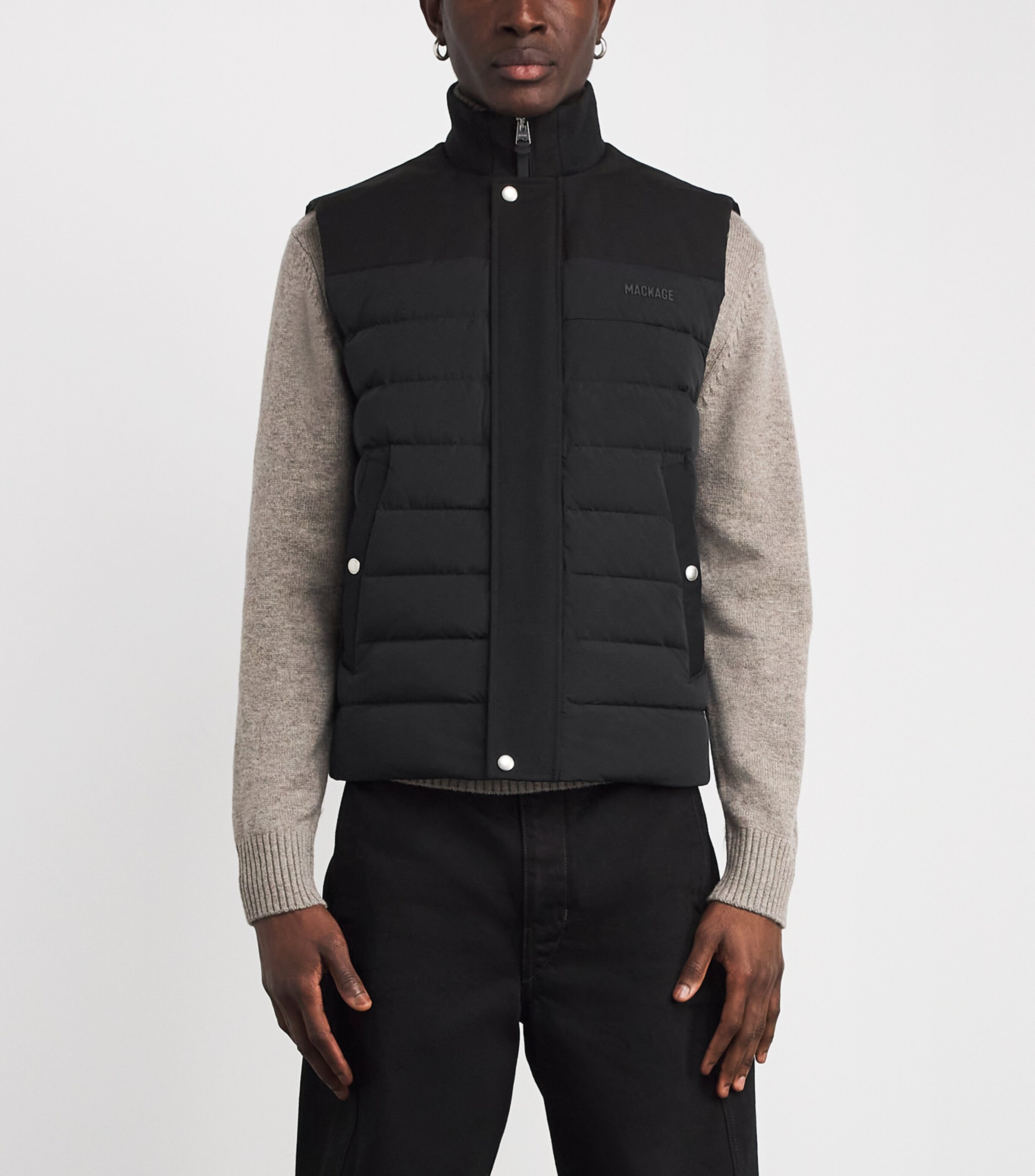 Down Brody Gilet BLACK Image 3