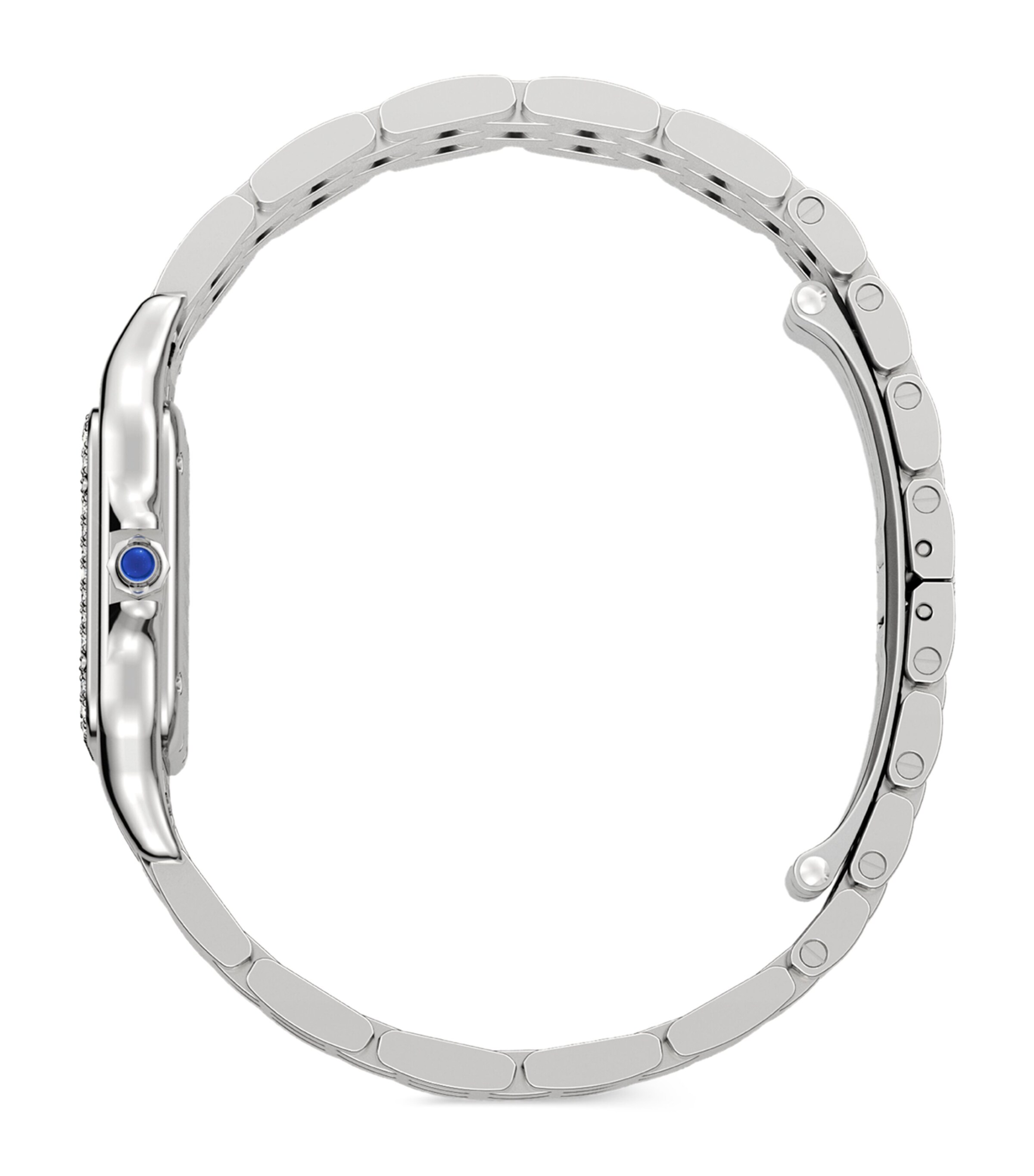 Cartier Small Stainless Steel and Diamond Panthère de Cartier Watch 37mm Grey Image 5