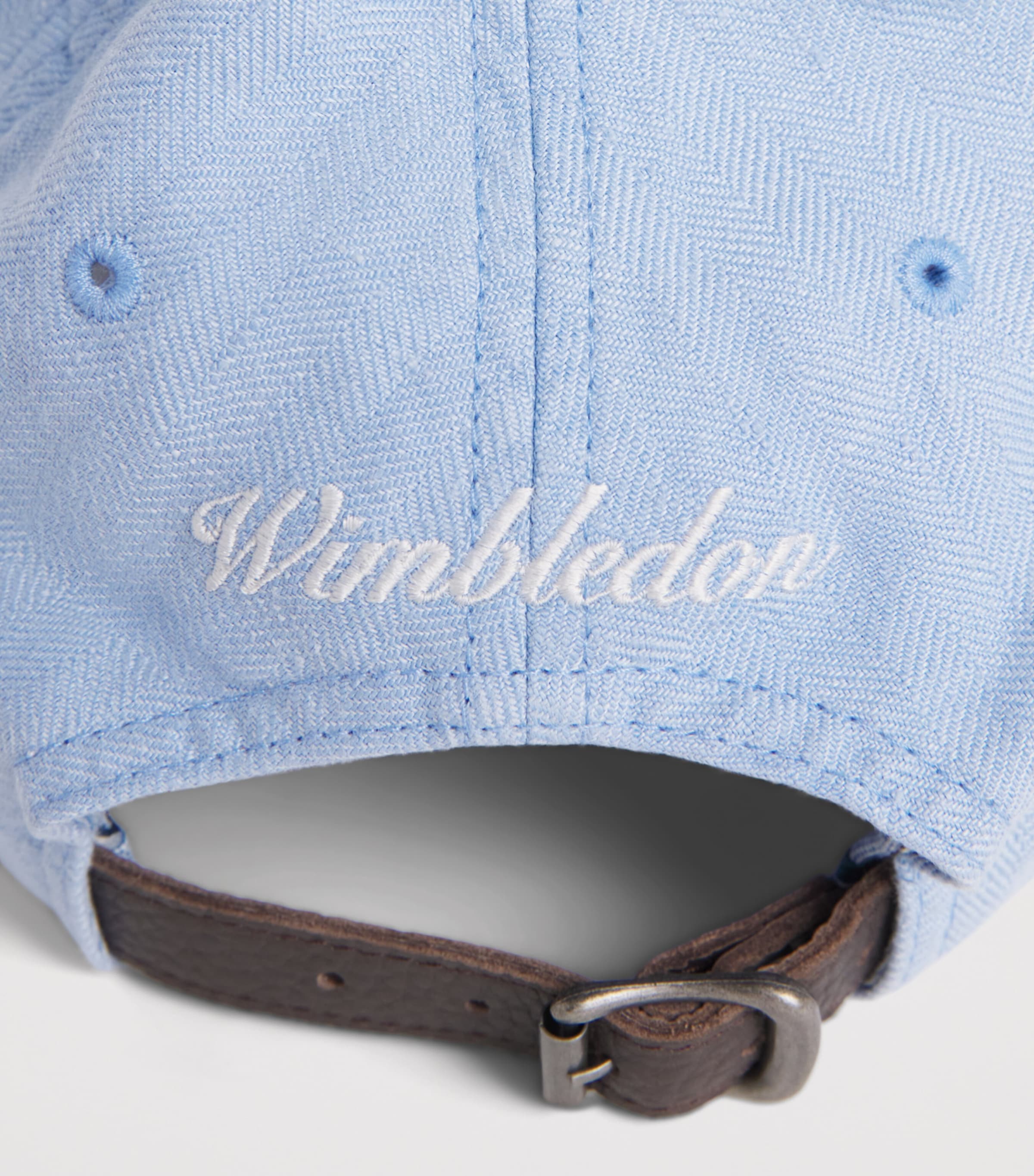 Polo Ralph Lauren x Wimbledon Linen Logo Cap Light Blue X Image 4