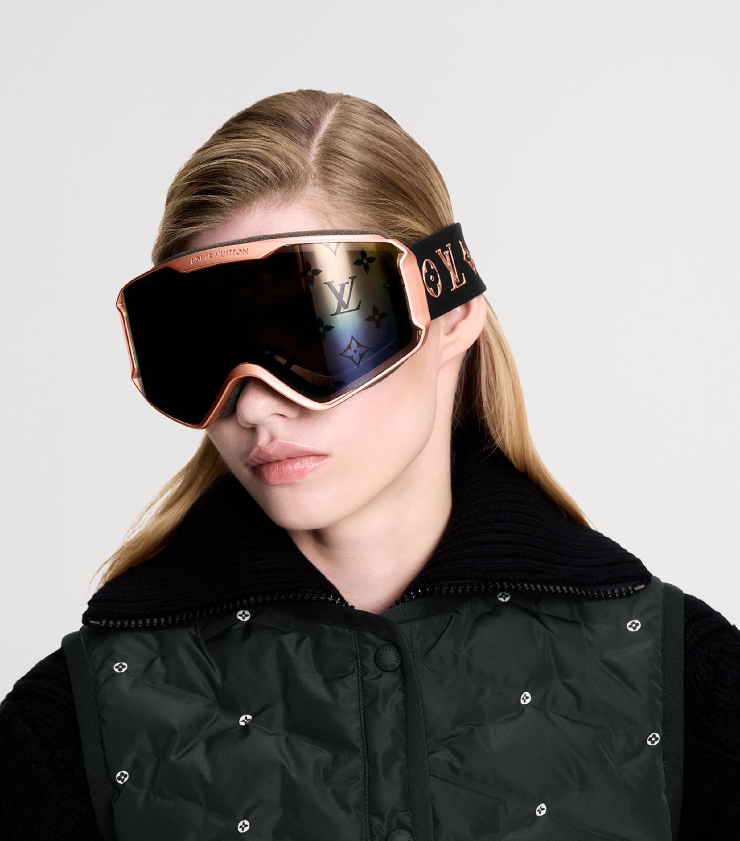 LV Snow Gradient Ski Mask COPPER Image 2