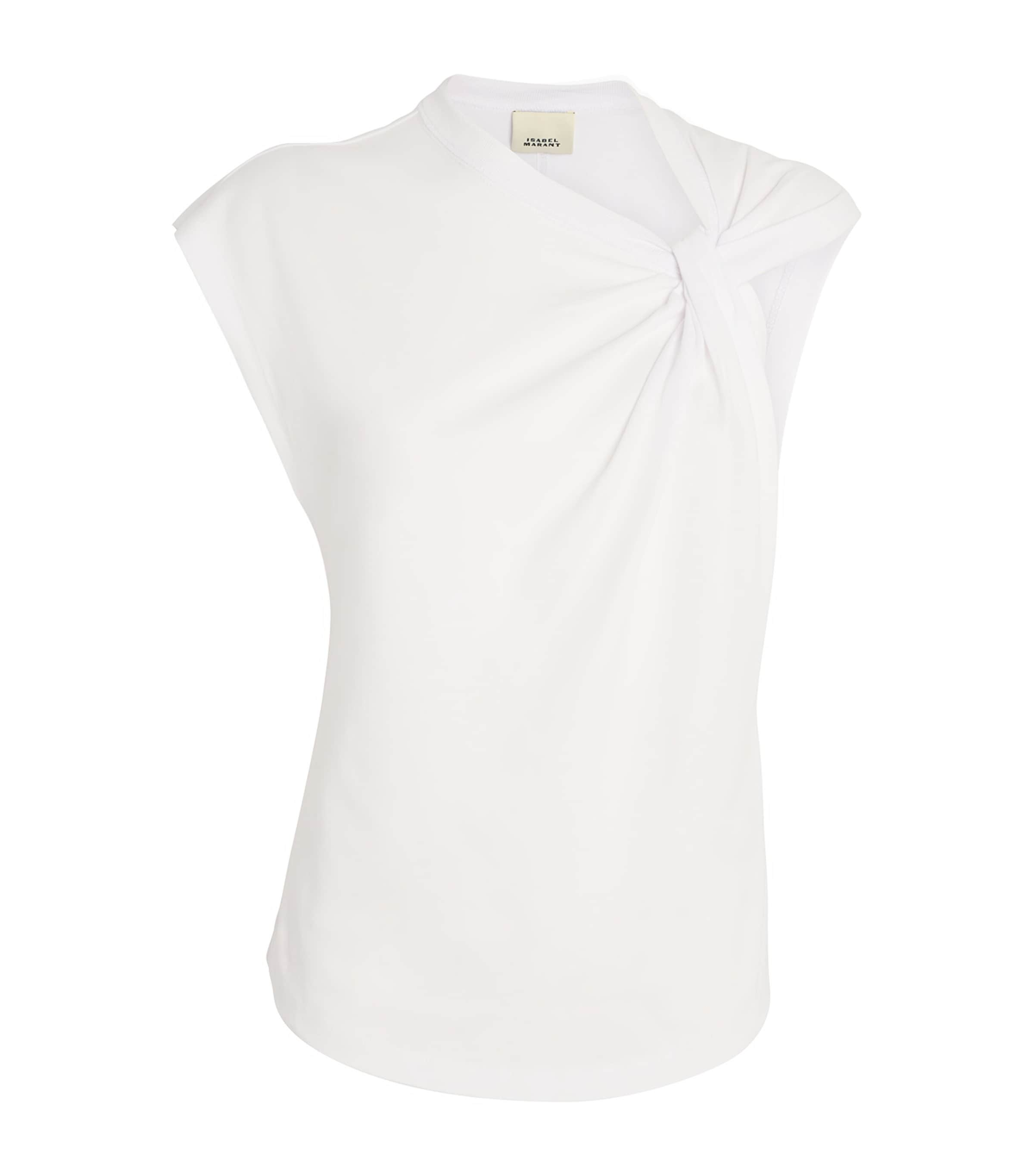 Shop Isabel Marant Organic Cotton Nayda T-shirt In White