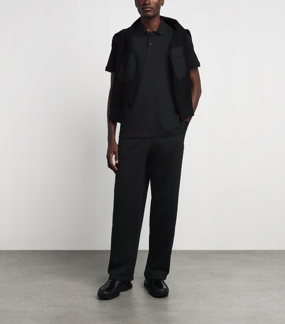 Moose Knuckles Mens Logo Polo Shirt Black Image 2