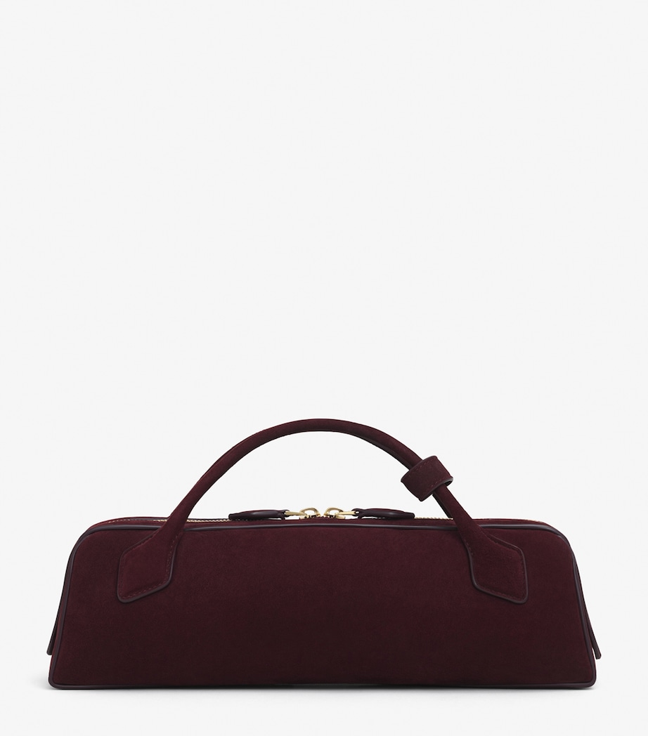 Suede Le Teckel Top-Handle Bag ROUGE GRENAT Image 2