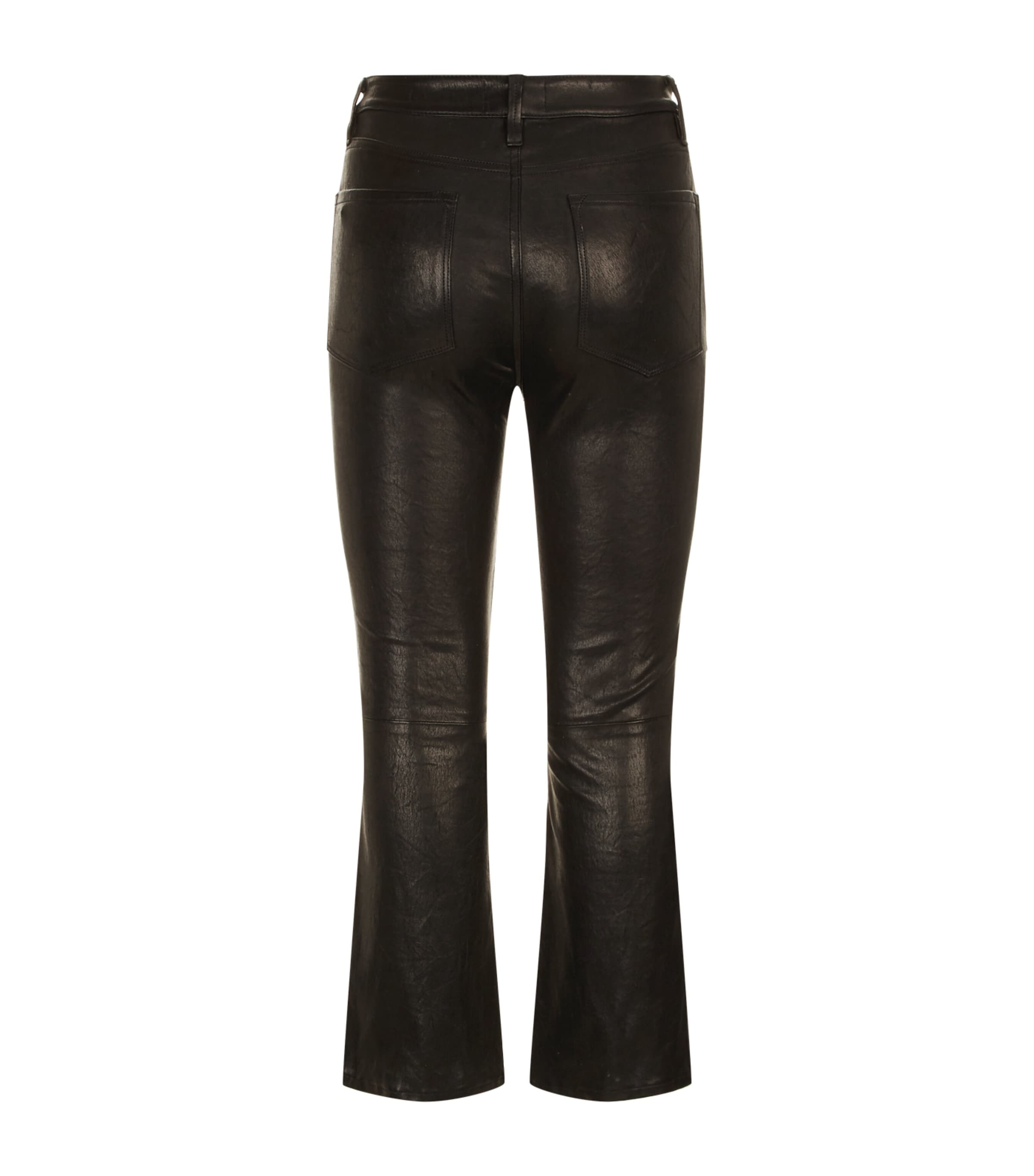 Leather Le Jane Crop Jeans WASHED BLACK Image 3