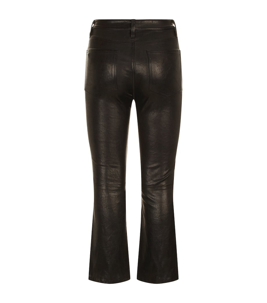 Leather Le Jane Crop Jeans WASHED BLACK Image 3