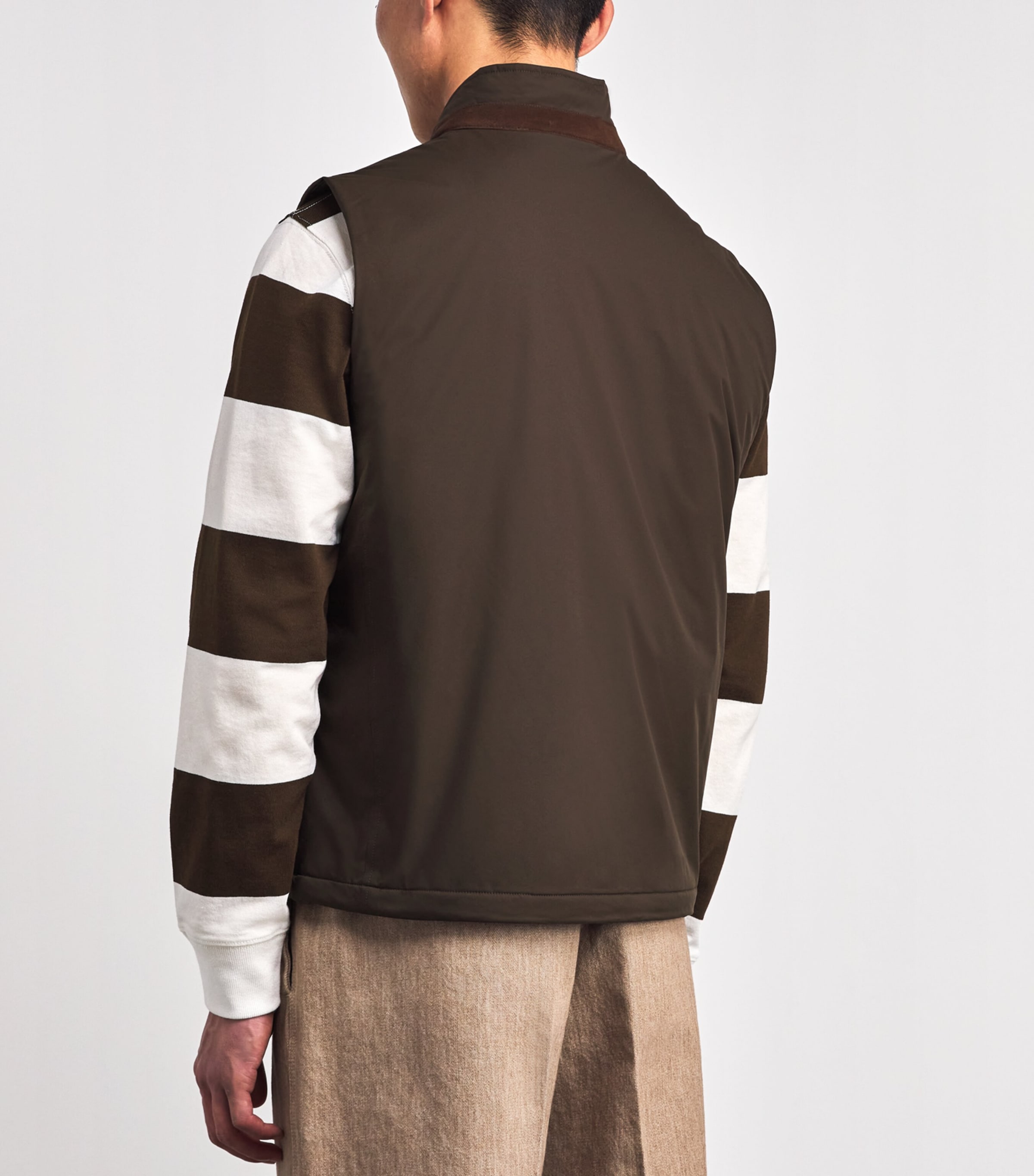 Gabardine Logo Gilet DARK BEECH Image 4