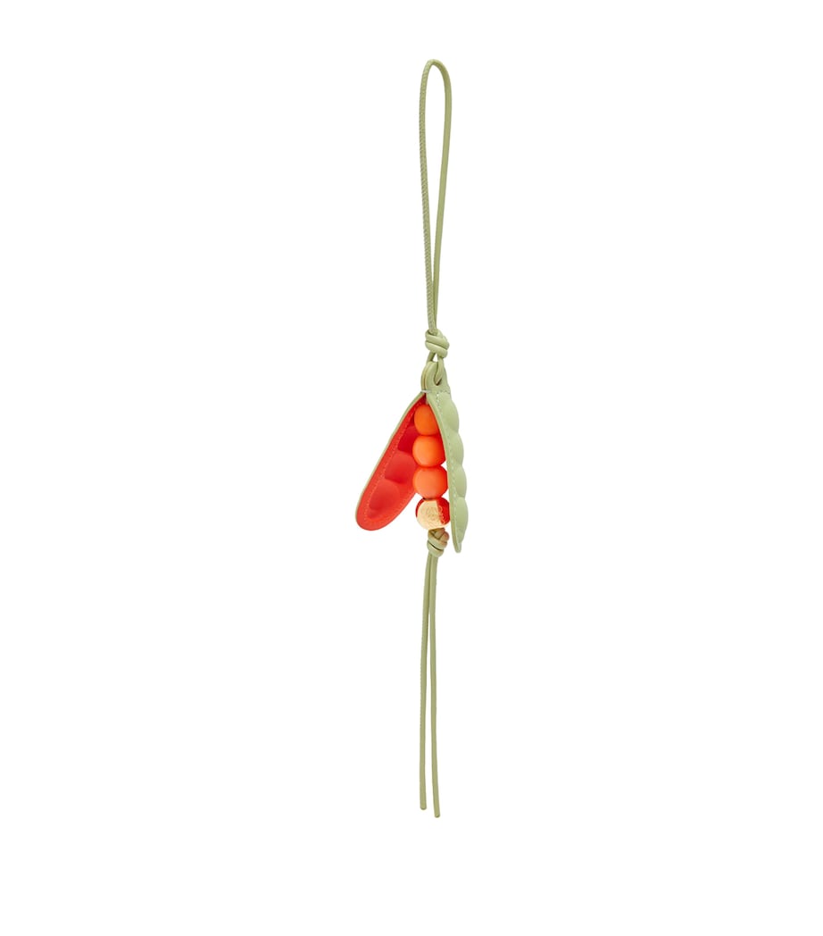 LOEWE Leather Pea Pod Charm Light Pear/vivid Ora Image 1