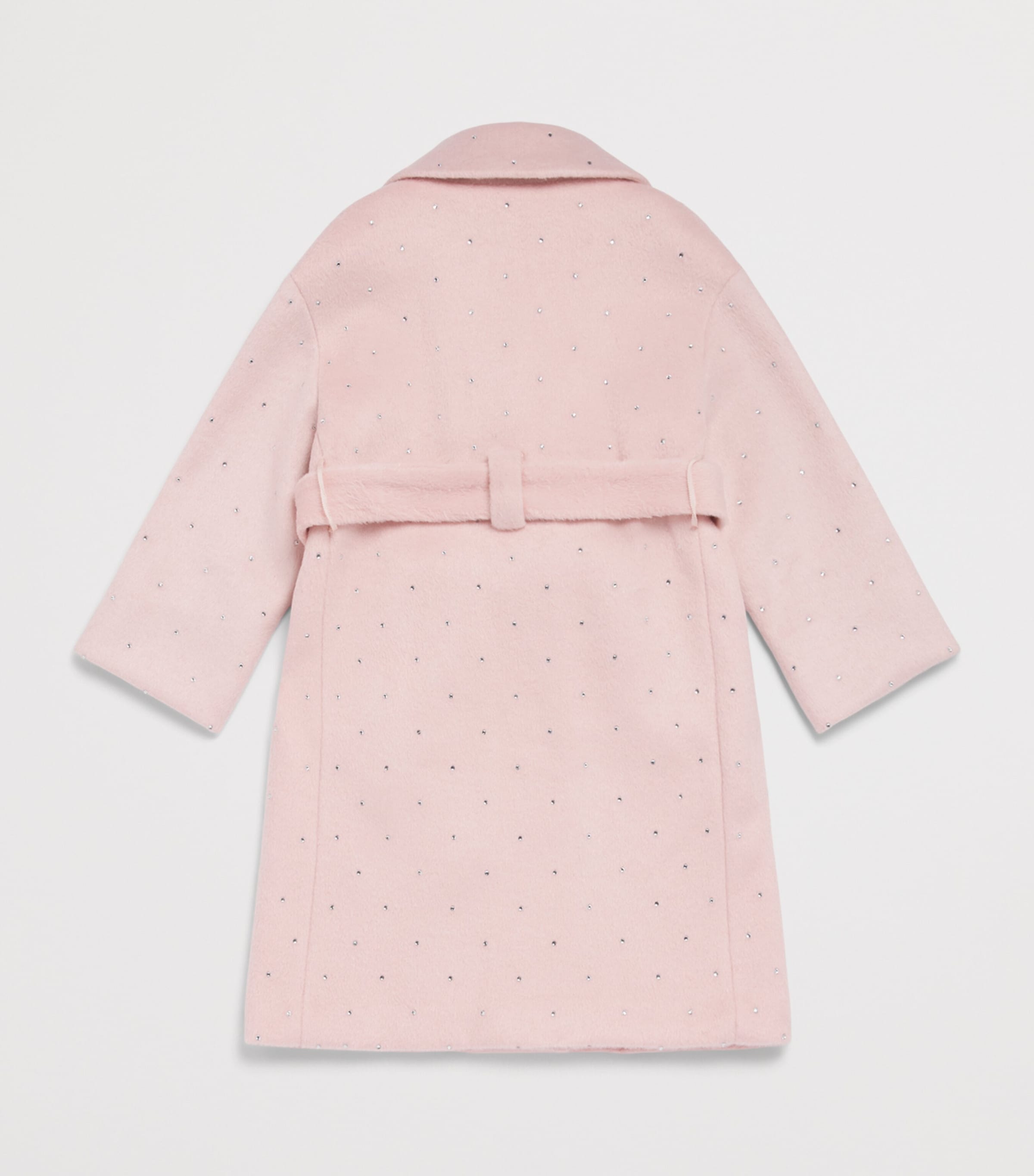 Monnalisa Embellished Belted Coat (2-12 Years) Lotus Image 2