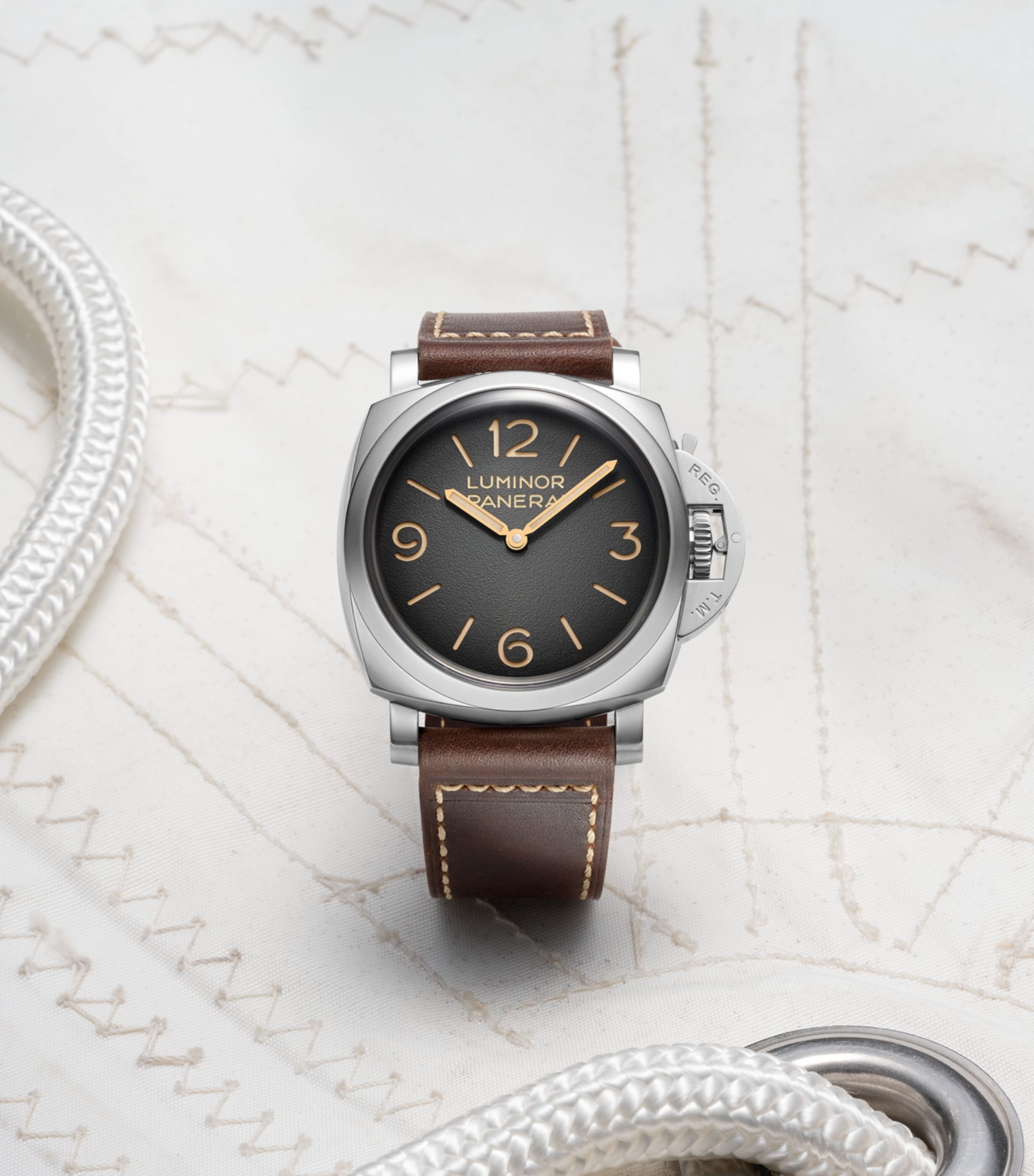 Stainless Steel Luminor Tre Giorni Watch 47mm GREY Image 7