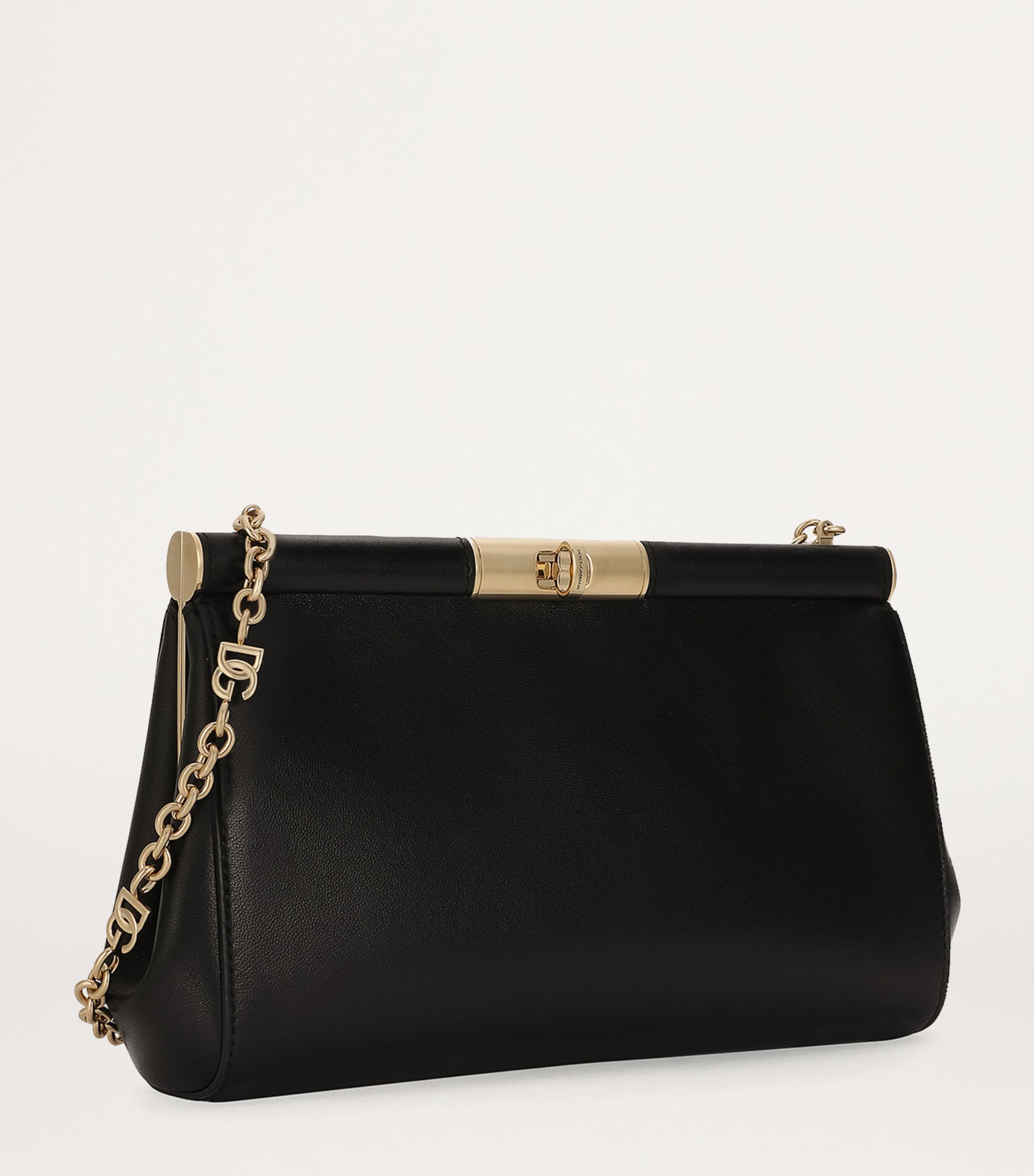 Large Nappa Leather Marlene Shoulder Bag 80999-BLACK Image 5