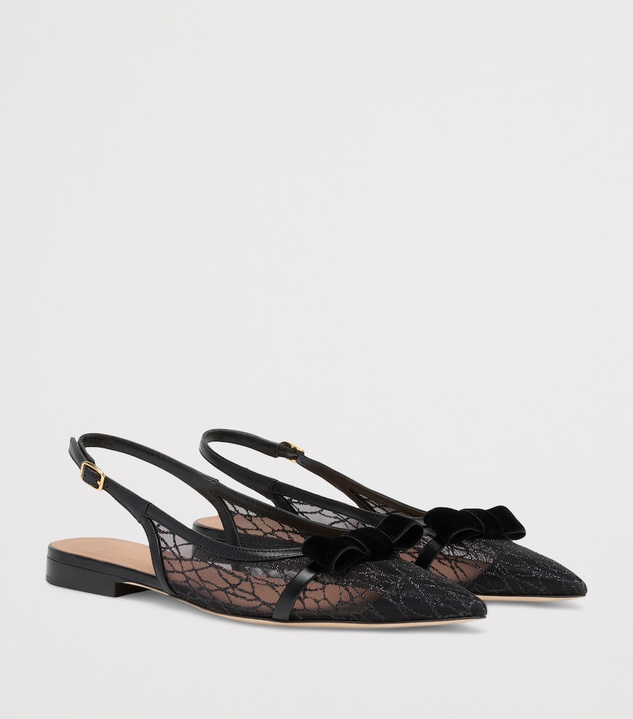 Glittered Jama Slingback Flats GLITTER MESH Image 3