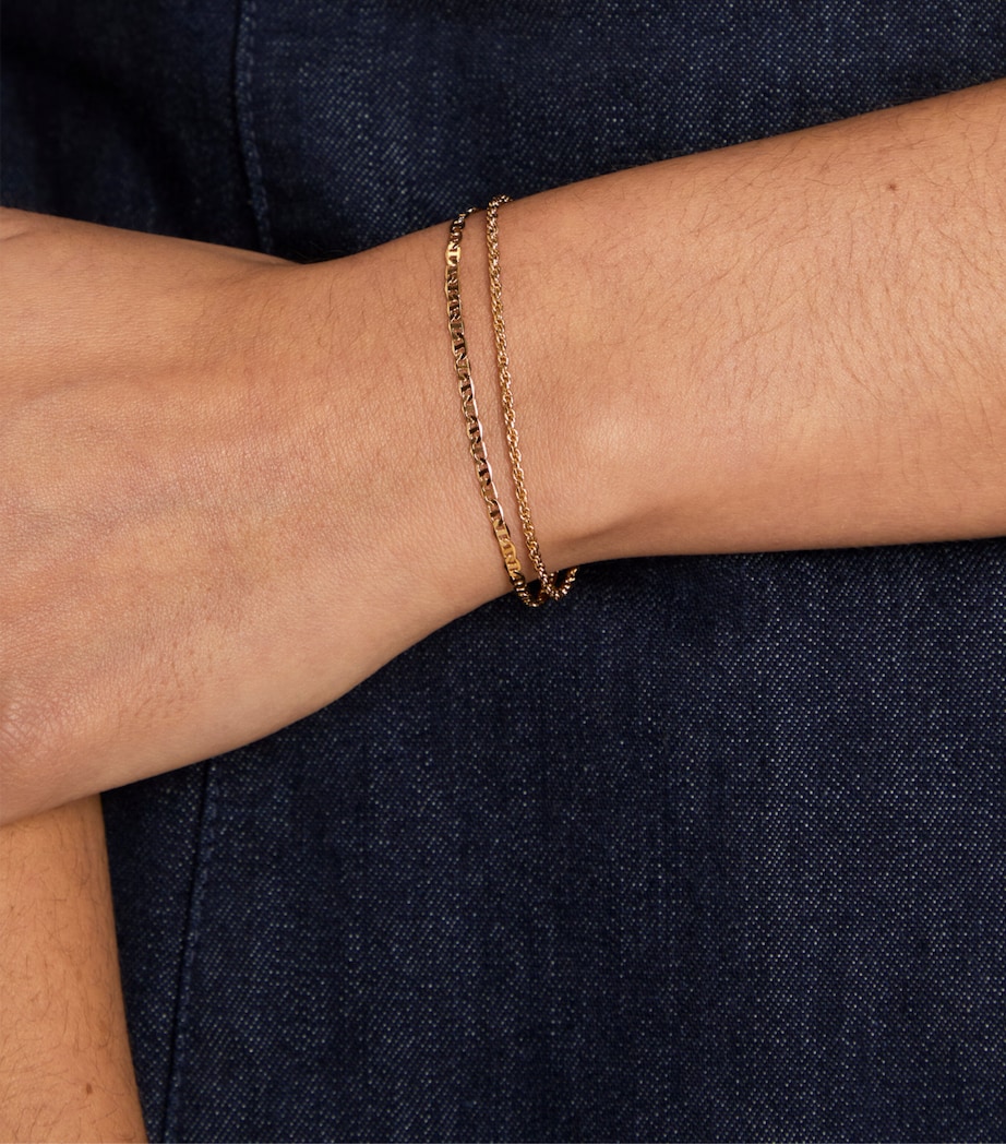 Astrid & Miyu Illusion Duo Chain Bracelet Gold Image 2