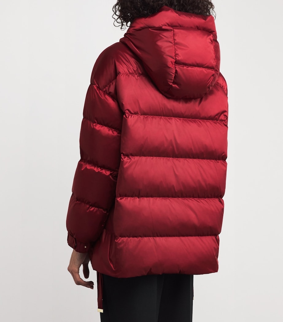 Water-Resistant Down Puffer Jacket RED Image 4