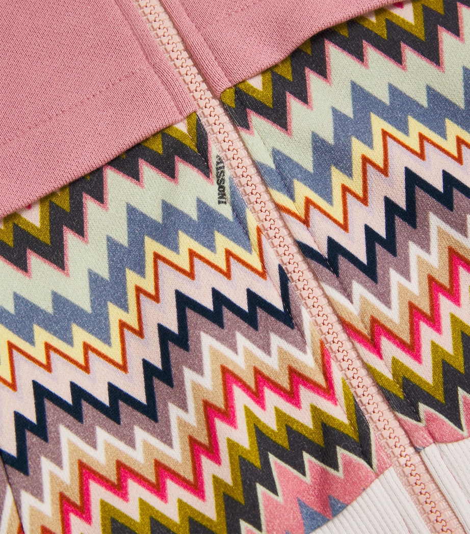 Missoni Kids Zigzag Print Hoodie (4-14 Years) Fard Image 3
