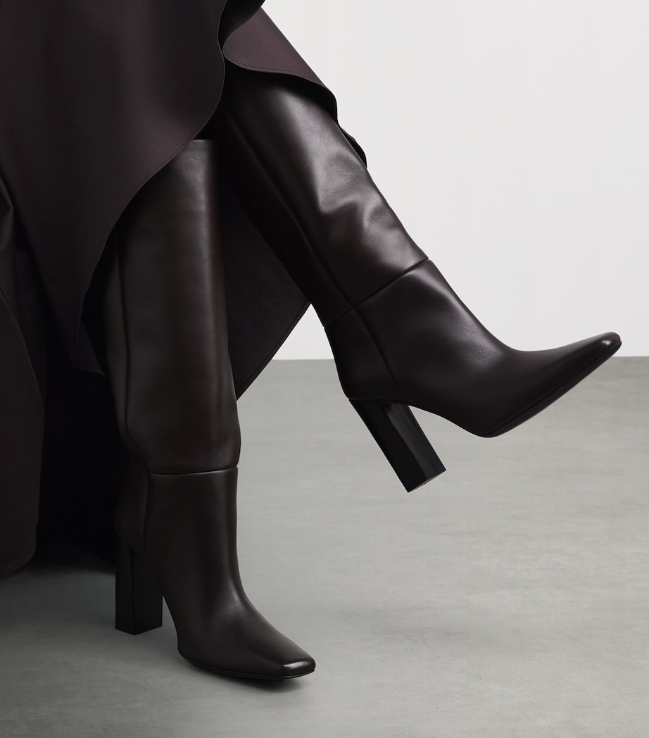 Brioni Calfskin Knee-High Boots 105 Image 4