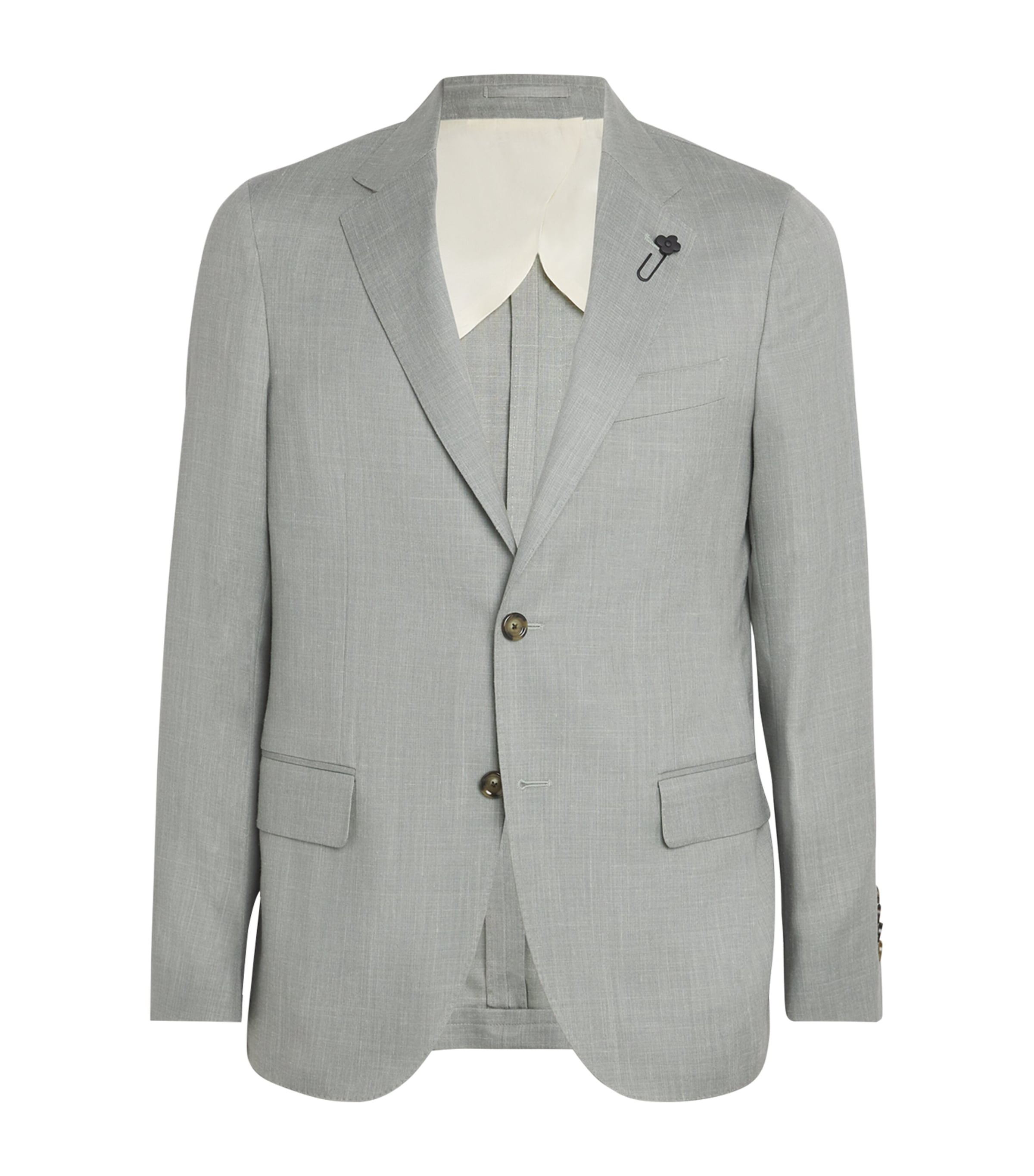 Lardini Mens Wool-Blend Iconic Drop 7 Blazer Image 1