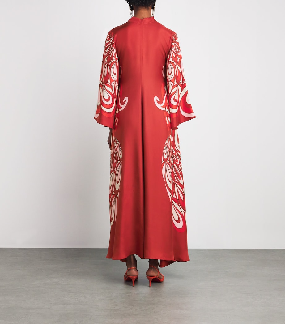 Silk Magnifico Maxi Dress RE02 PHOENIX PLACEE Image 4