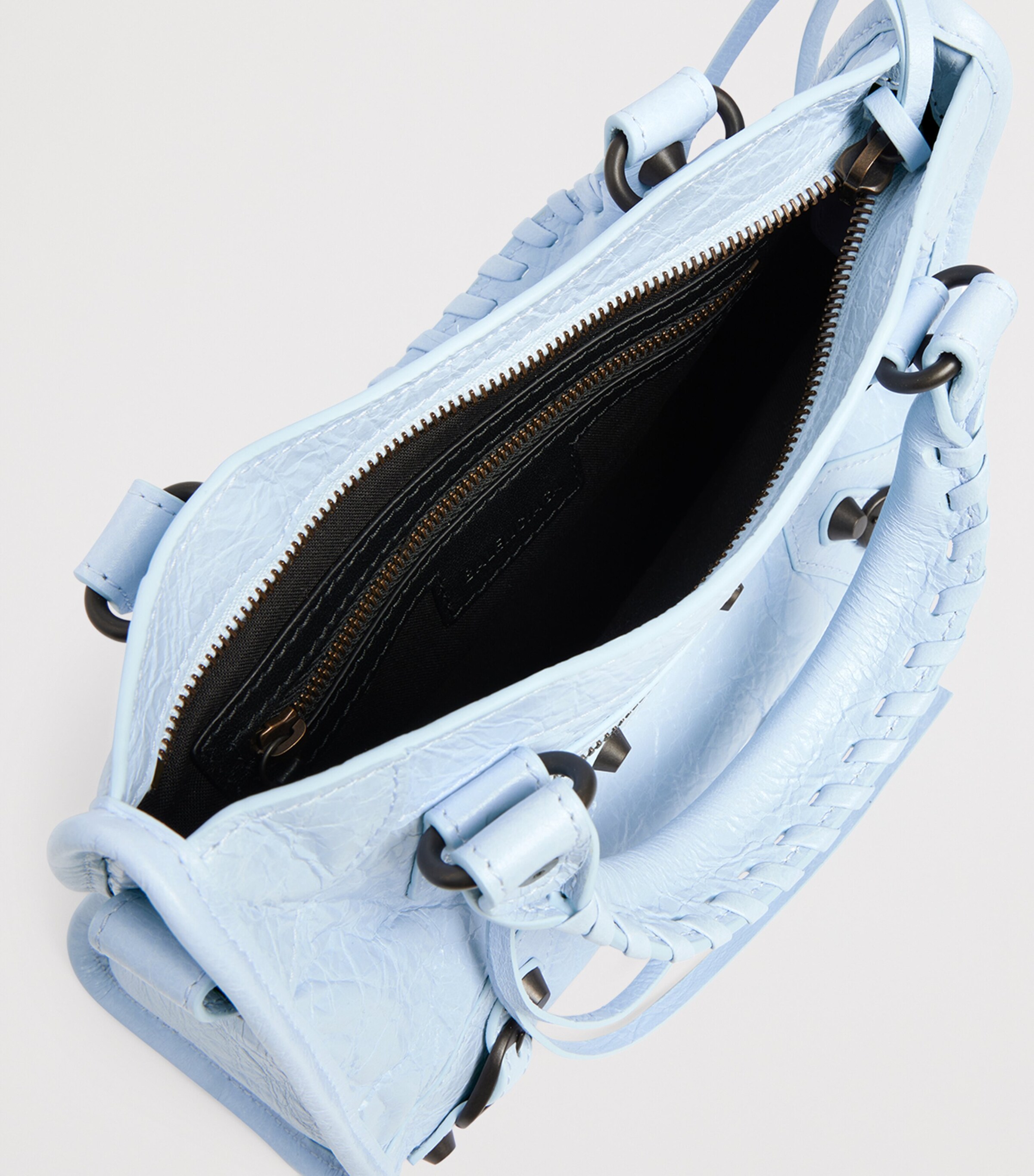 Balenciaga Blue Mini Leather Le City Top-Handle Bag | Harrods US