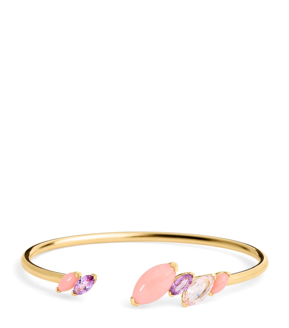 Yellow Gold, Tourmaline and Opal Batik Cuff YELLOW GOLD Image 1