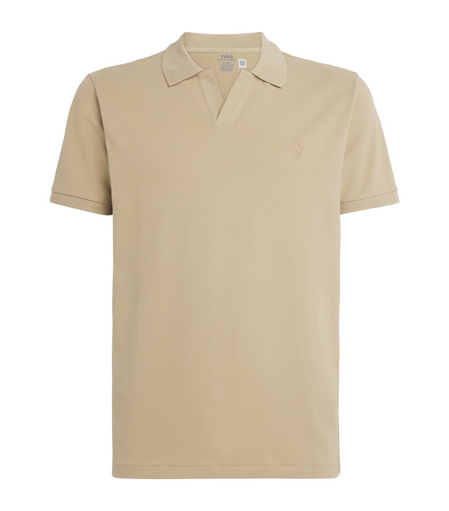 Polo Ralph Lauren Mens Stretch-Cotton Custom-Fit Polo Shirt Coastal Image 1