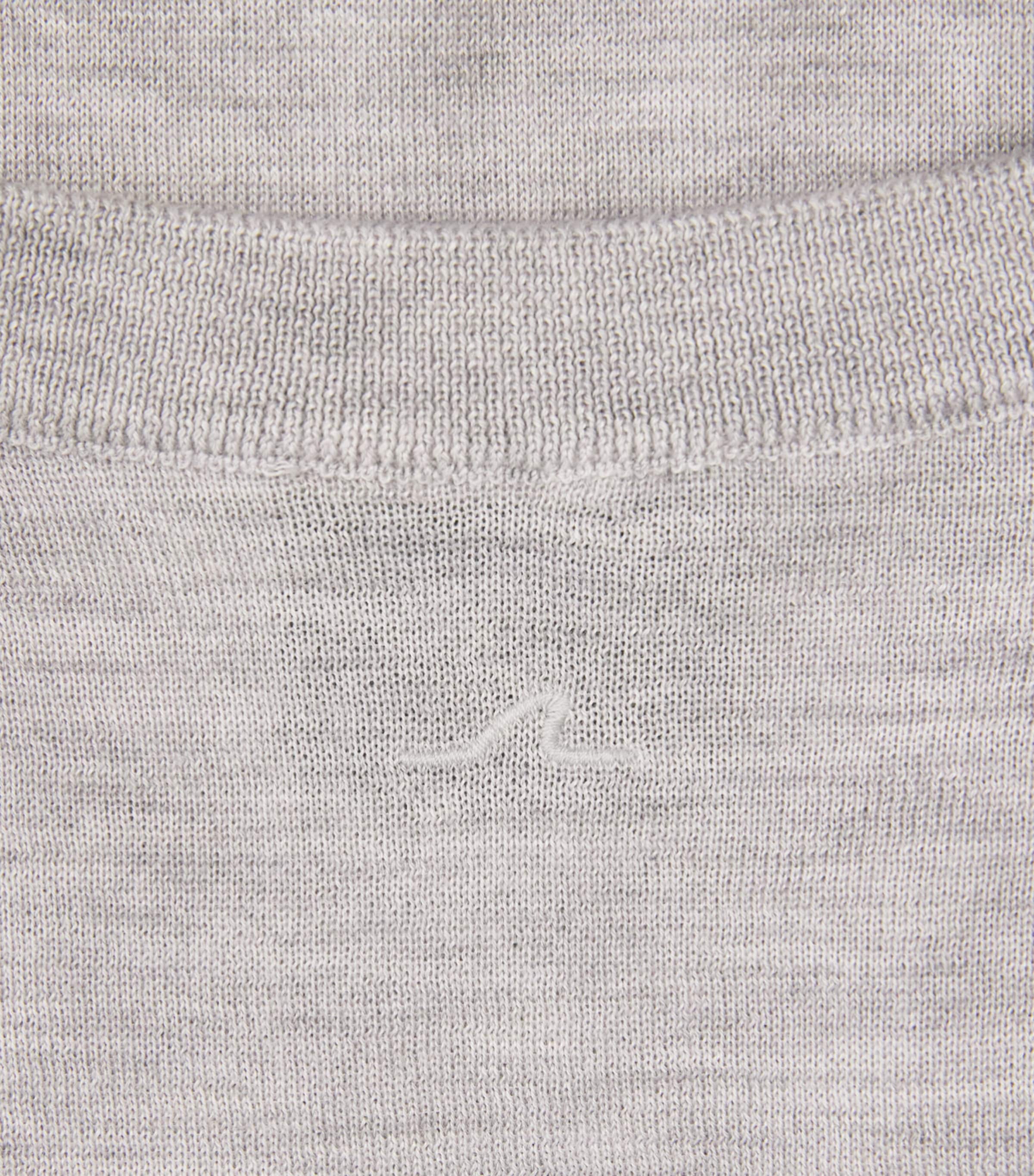 Paul & Shark Mens Cashmere-Silk T-Shirt Light Grey Image 6