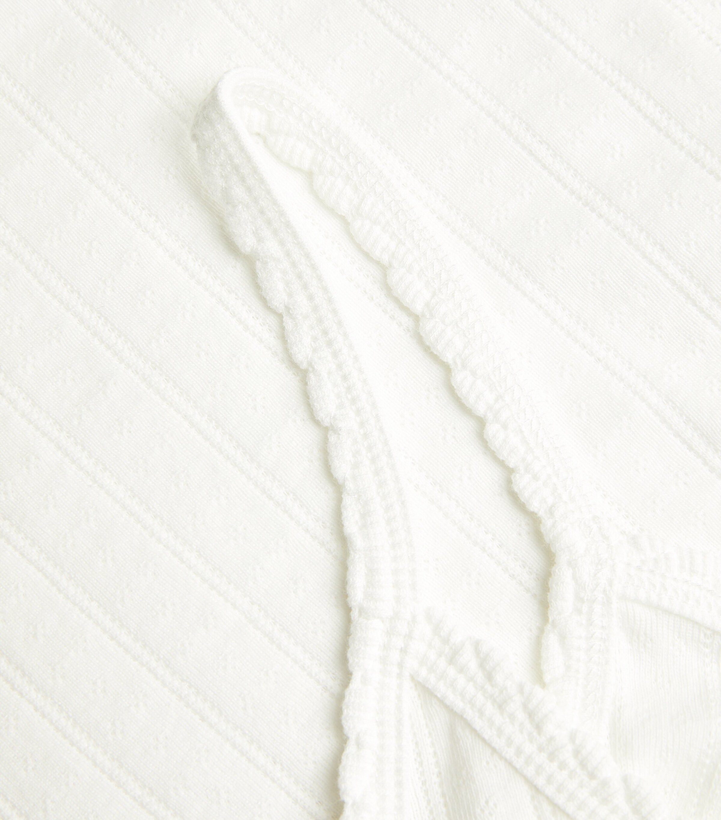 Classic Pointelle Tank Top WHITE Image 5