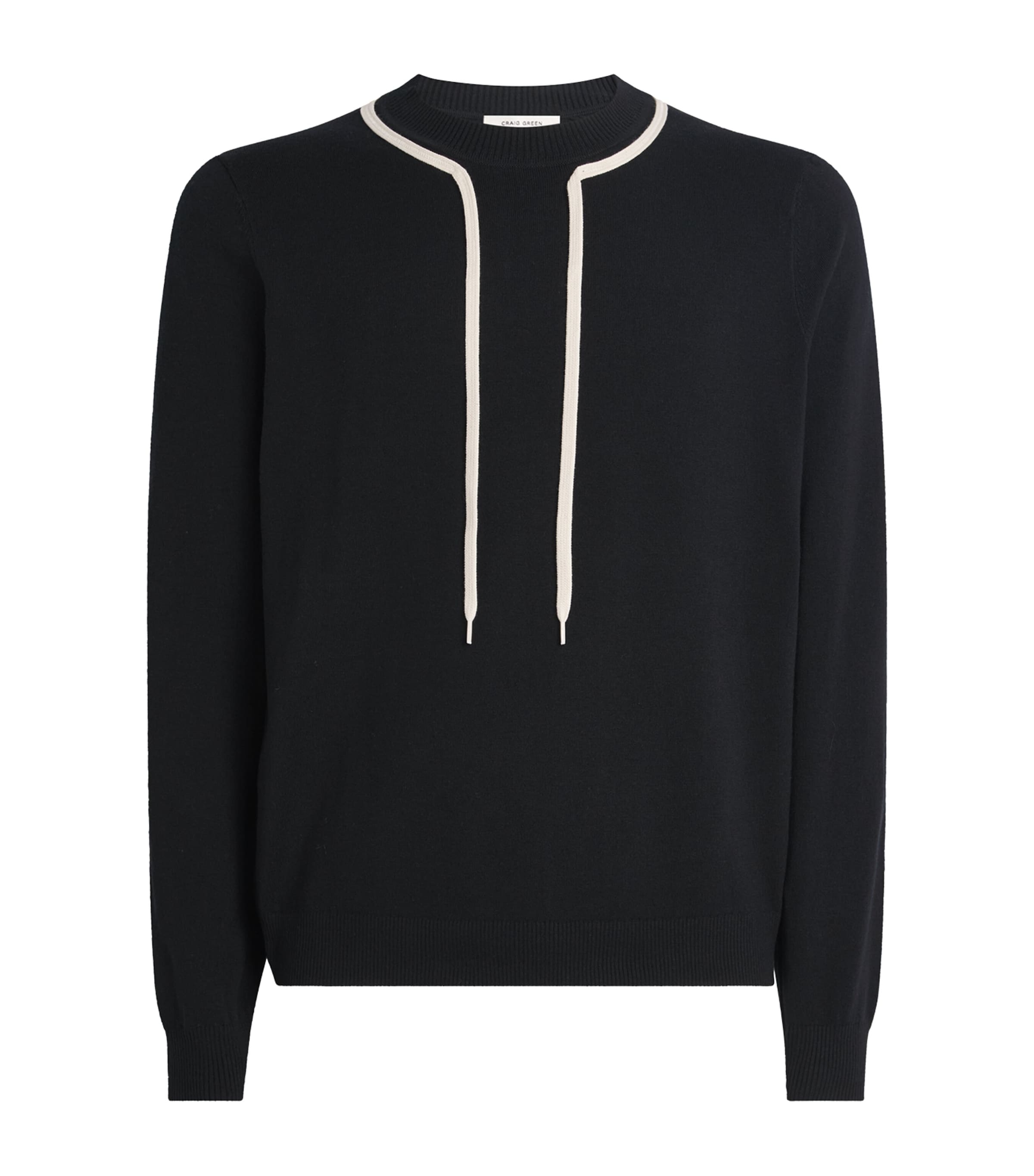 Craig Green Merino Wool-blend Sweater In Black