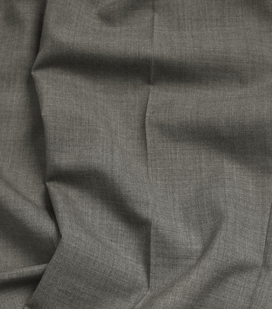 Wool-Cashmere Tailored Travel Trousers 037MID GREY Image 7