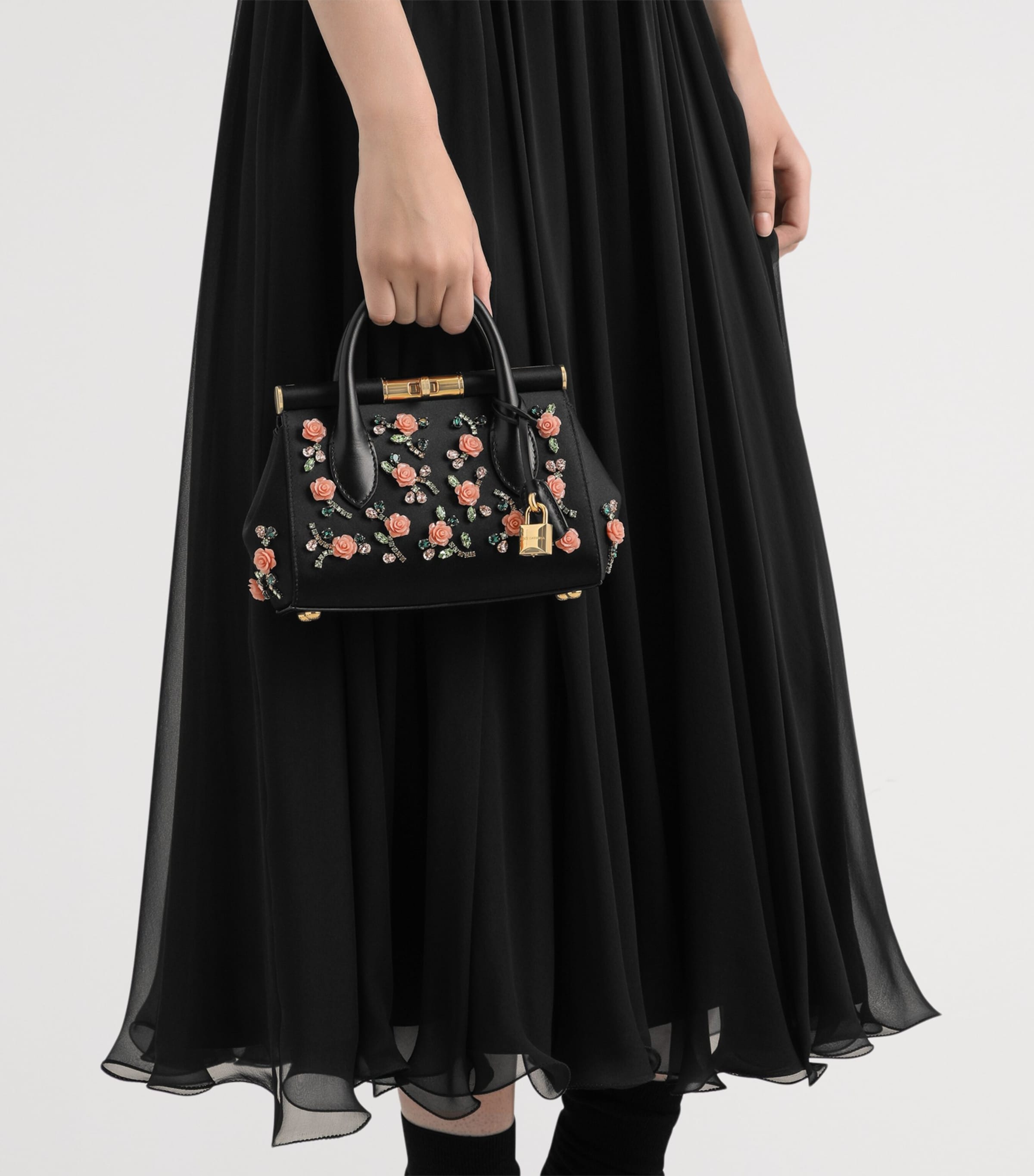 Dolce&Gabbana Embellished Marlene Top-Handle Bag Black/mul Image 2