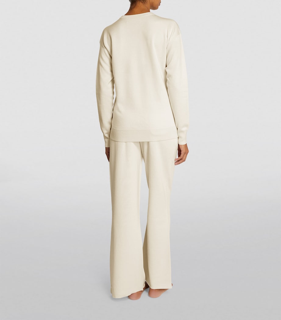 Silk-Blend Carmel Tracksuit ALASKA Image 3