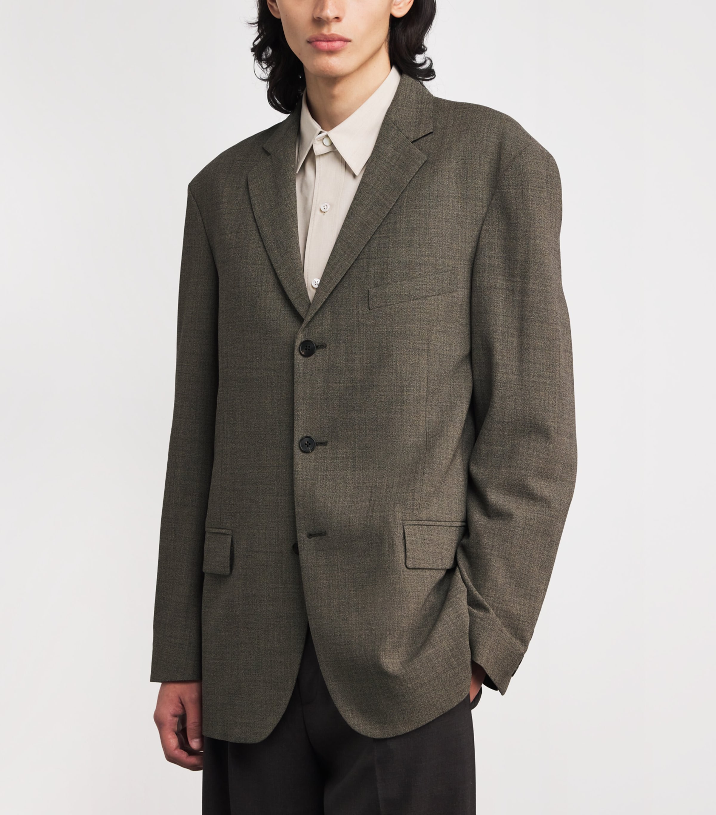 Poe Wool Blazer BASALT BEACH Image 3