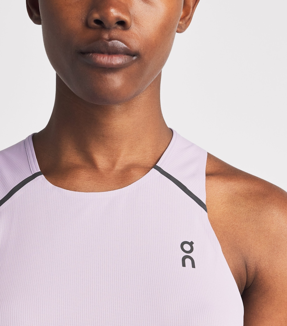 On Womens Performance Tank Top Foxglove | Orchid Image 3