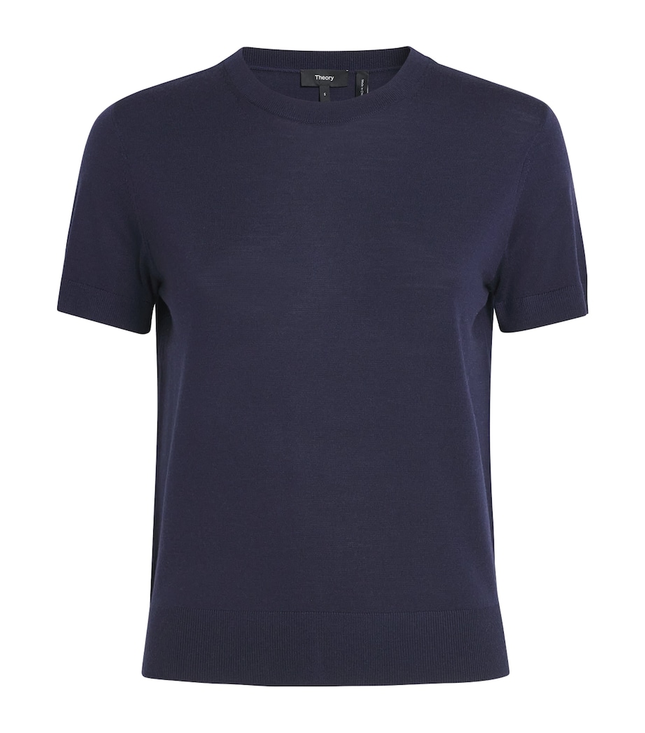 Regal Wool Sweater T-Shirt DEEP NAVY - G8E Image 1