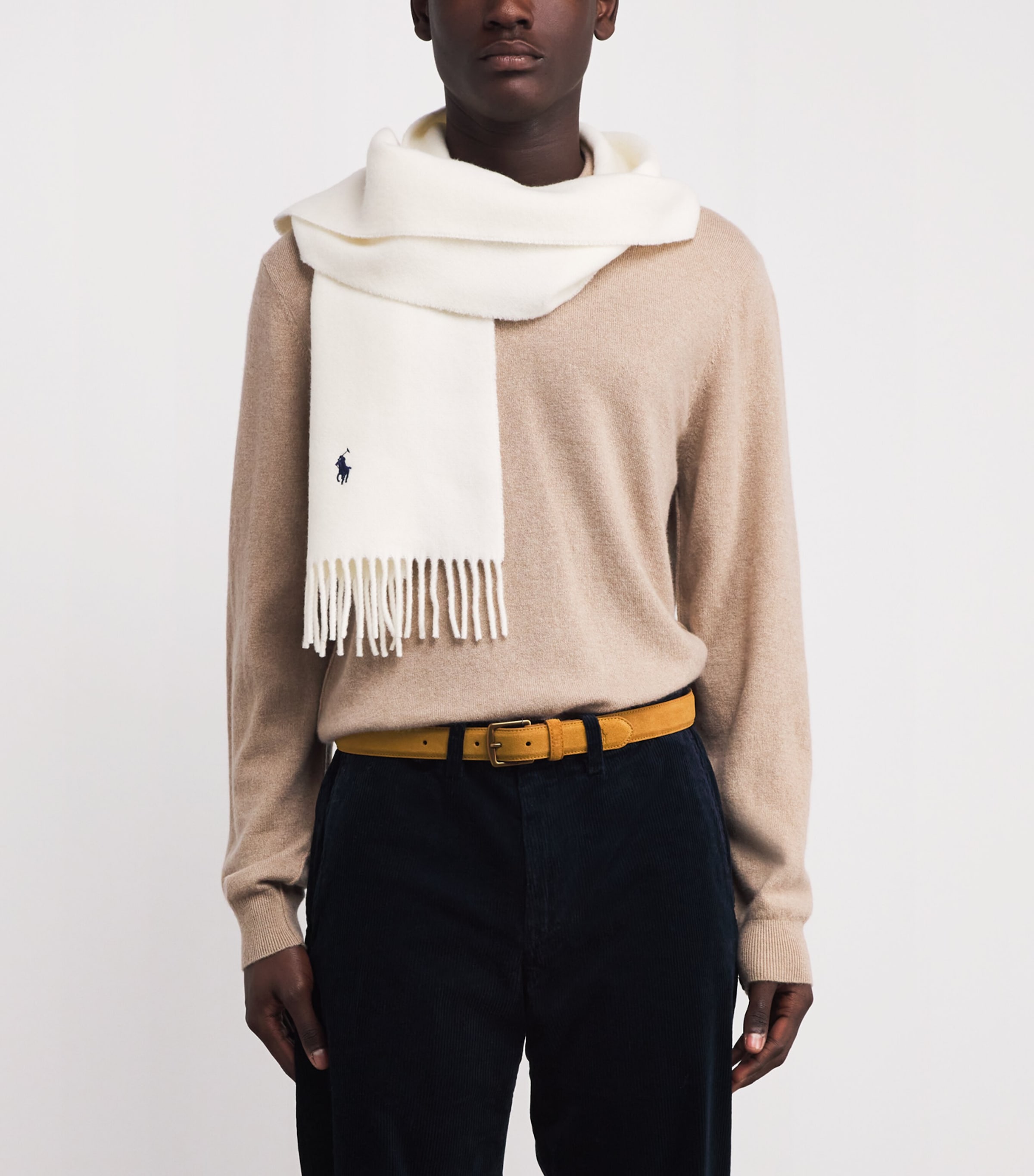 Suede Buckle Belt LIGHT BEIGE Image 2