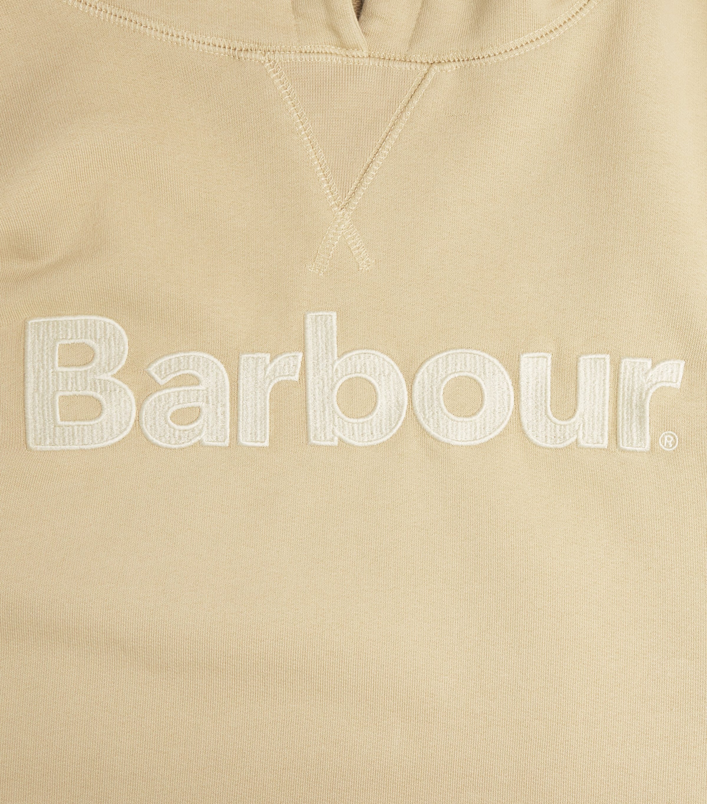 Barbour Womens Cotton Logo Hartland Hoodie Warm Trench Image 6