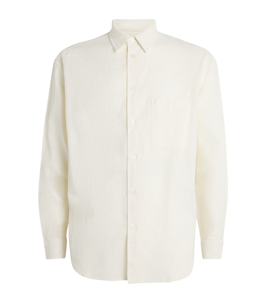 Linen-Cotton Saluan Shirt CLEAR CREAM Image 1