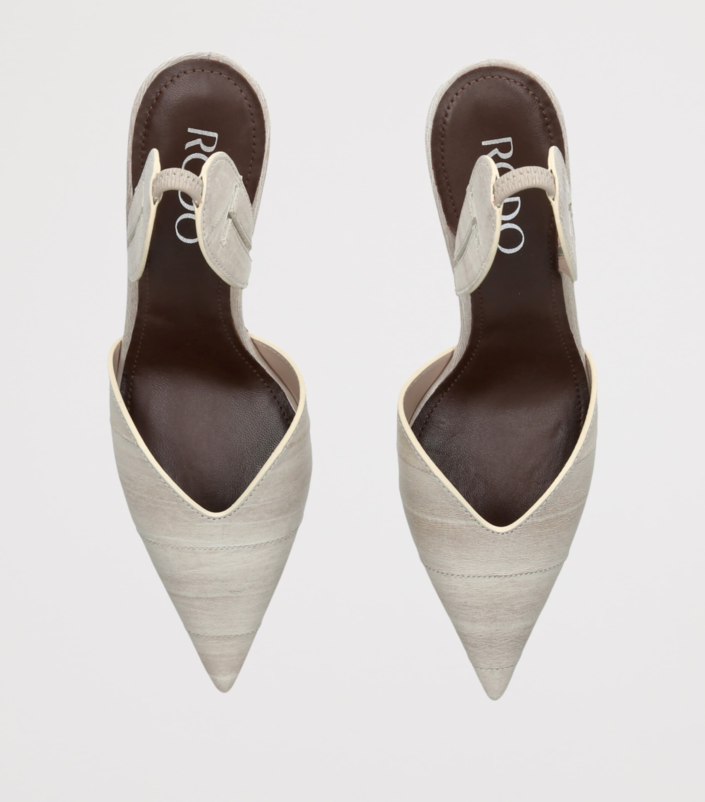Rodo Aira Slingback Pumps 75 Beige Image 3