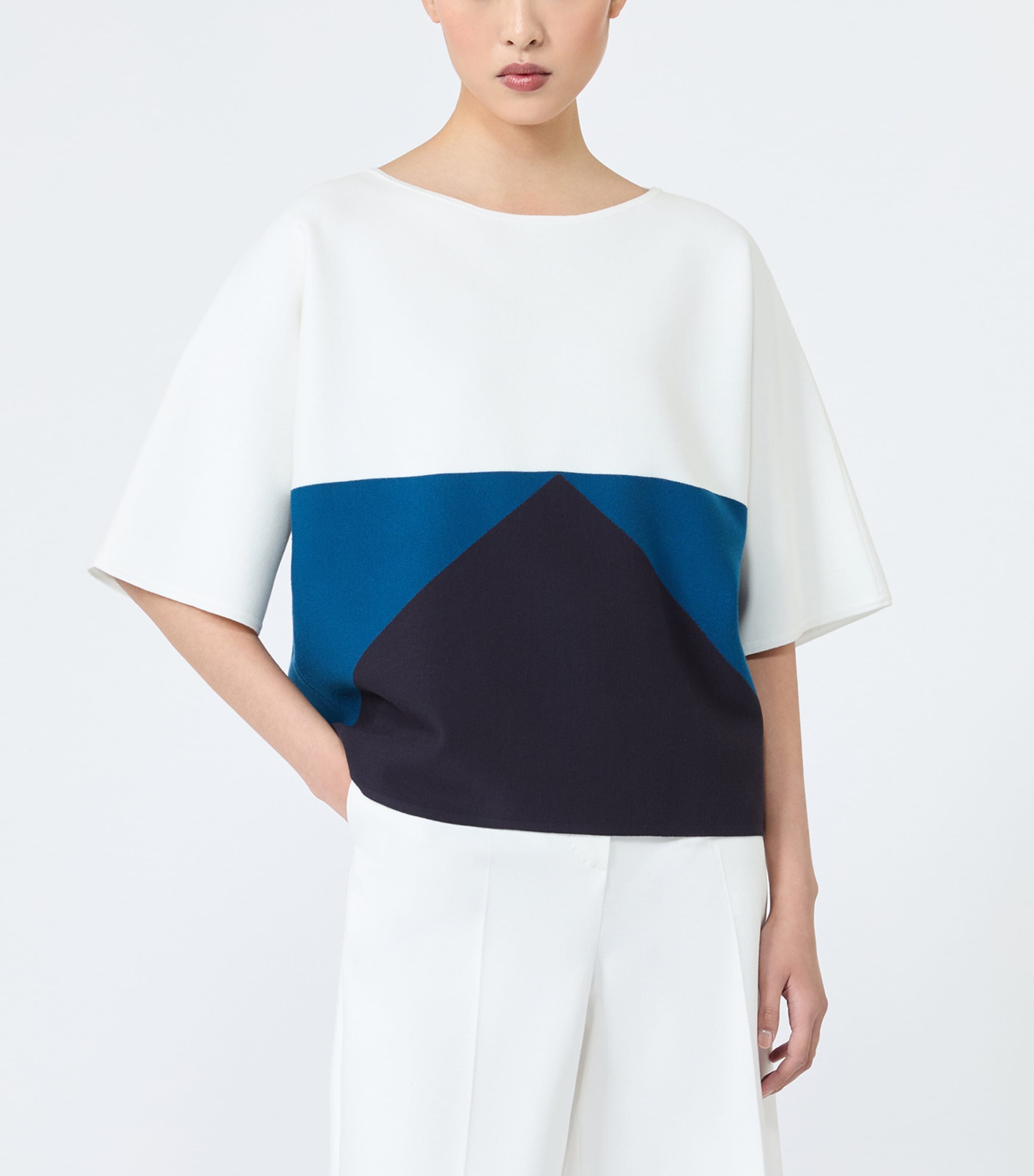 Max Mara Womens Relaxed T-Shirt Navy Image 3
