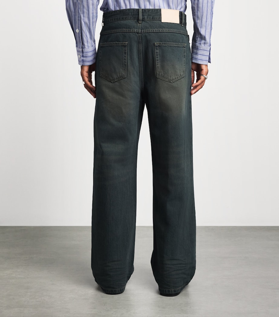 System Mens Wide-Leg Jeans Indigo Image 5