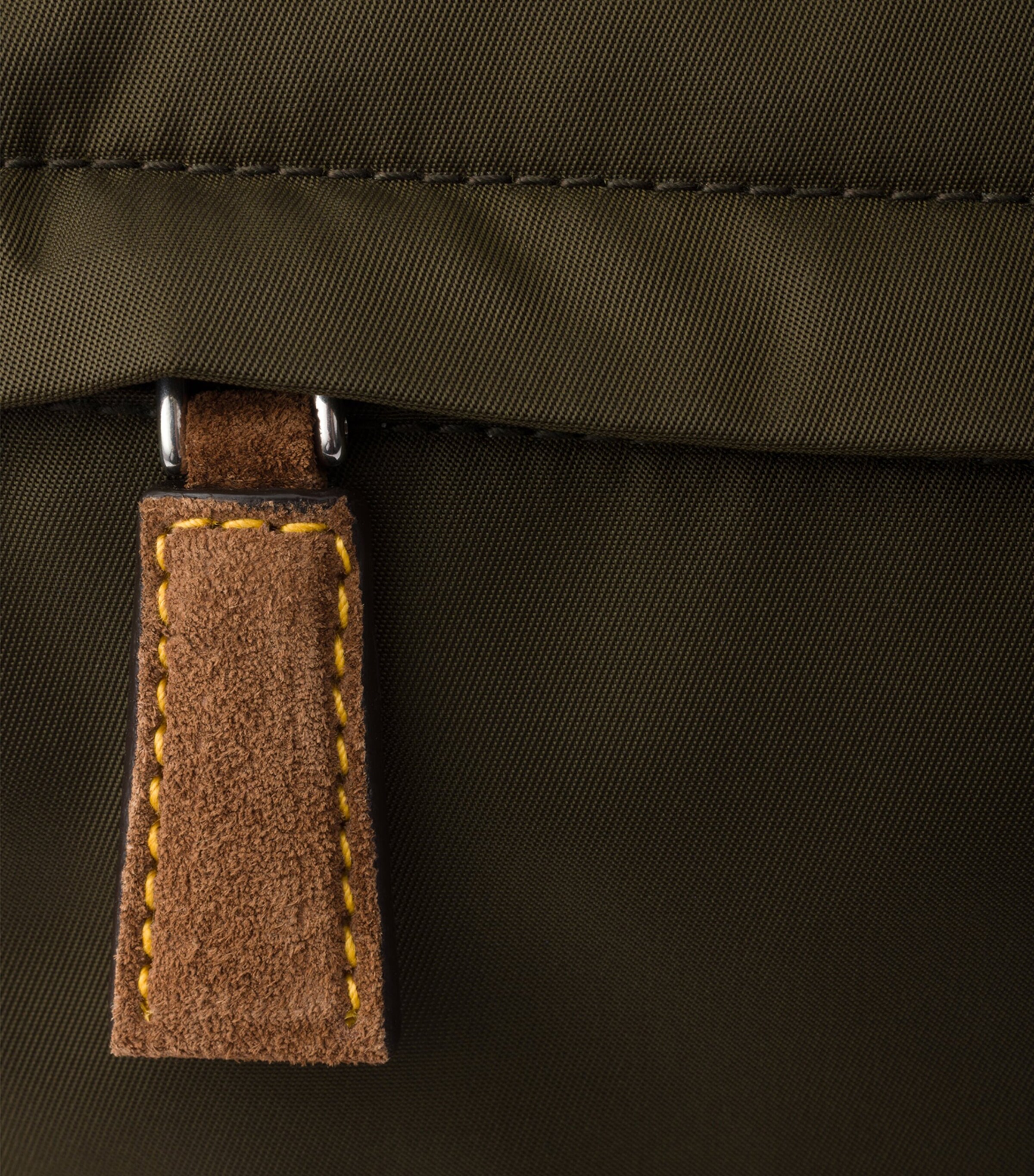 Prada Medium Leather and Re-Nylon Messenger Bag Image 6