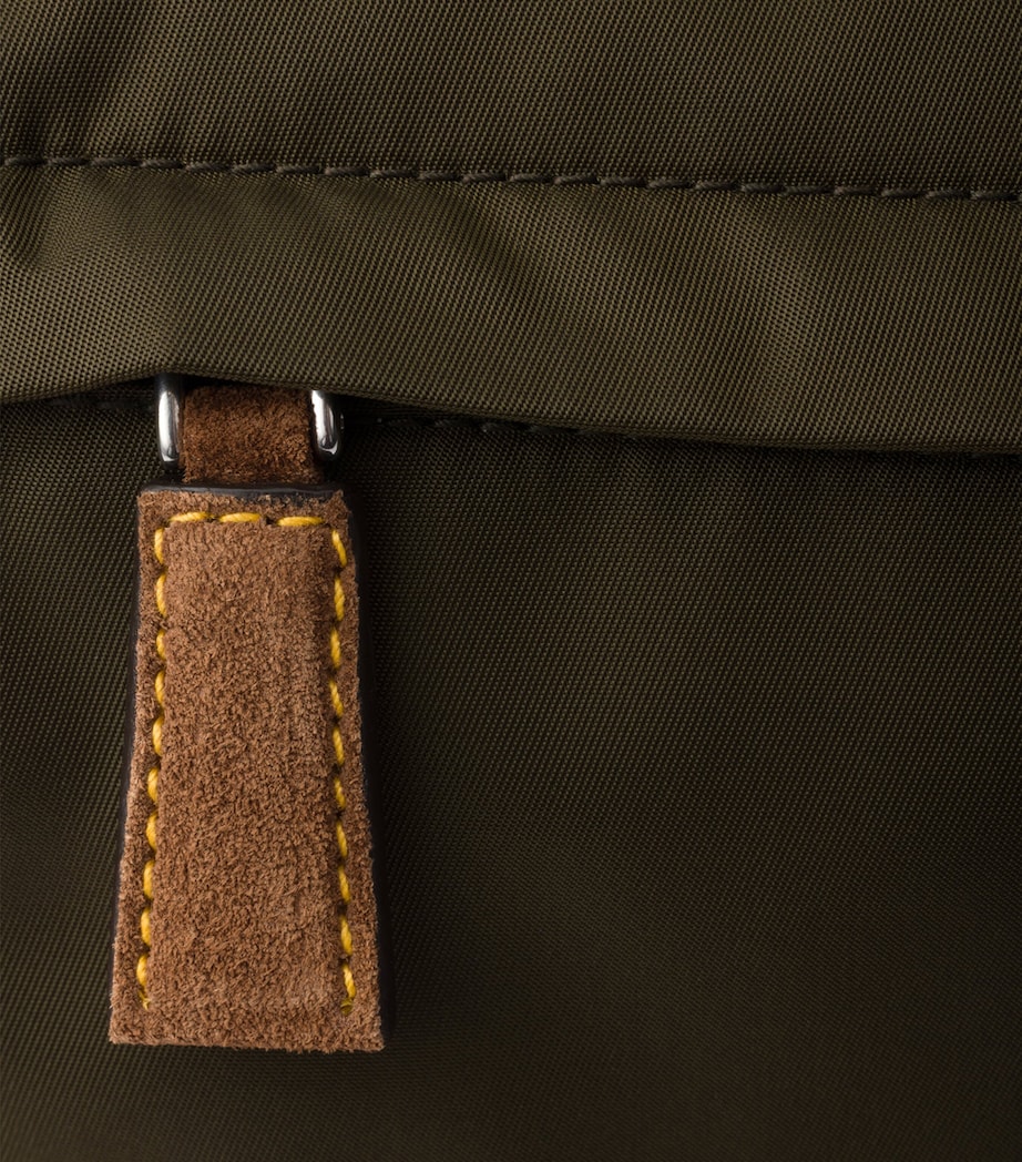 Prada Medium Leather and Re-Nylon Messenger Bag Image 6