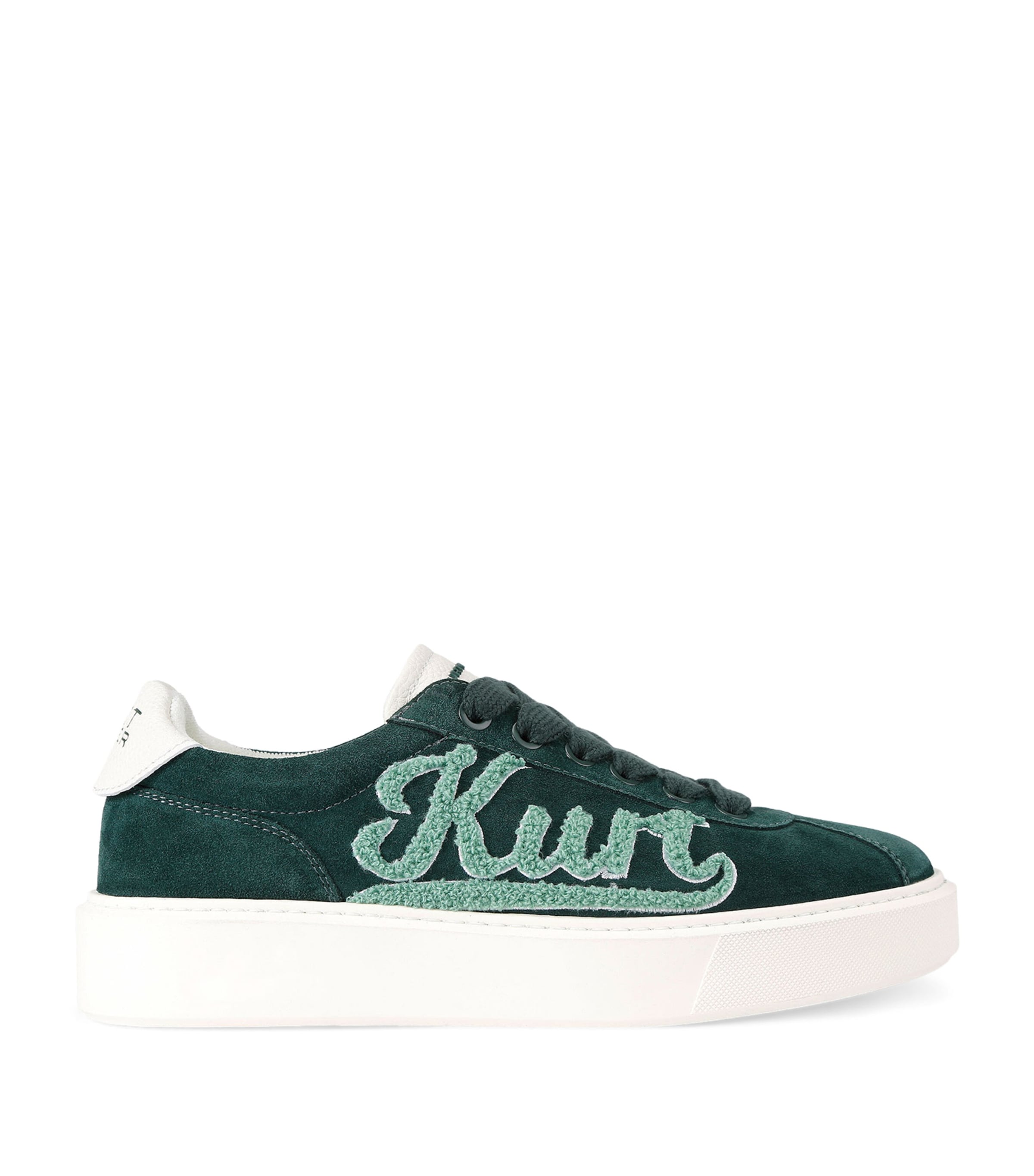 Kurt Geiger Appliqué Albion Retro Sneakers In Green