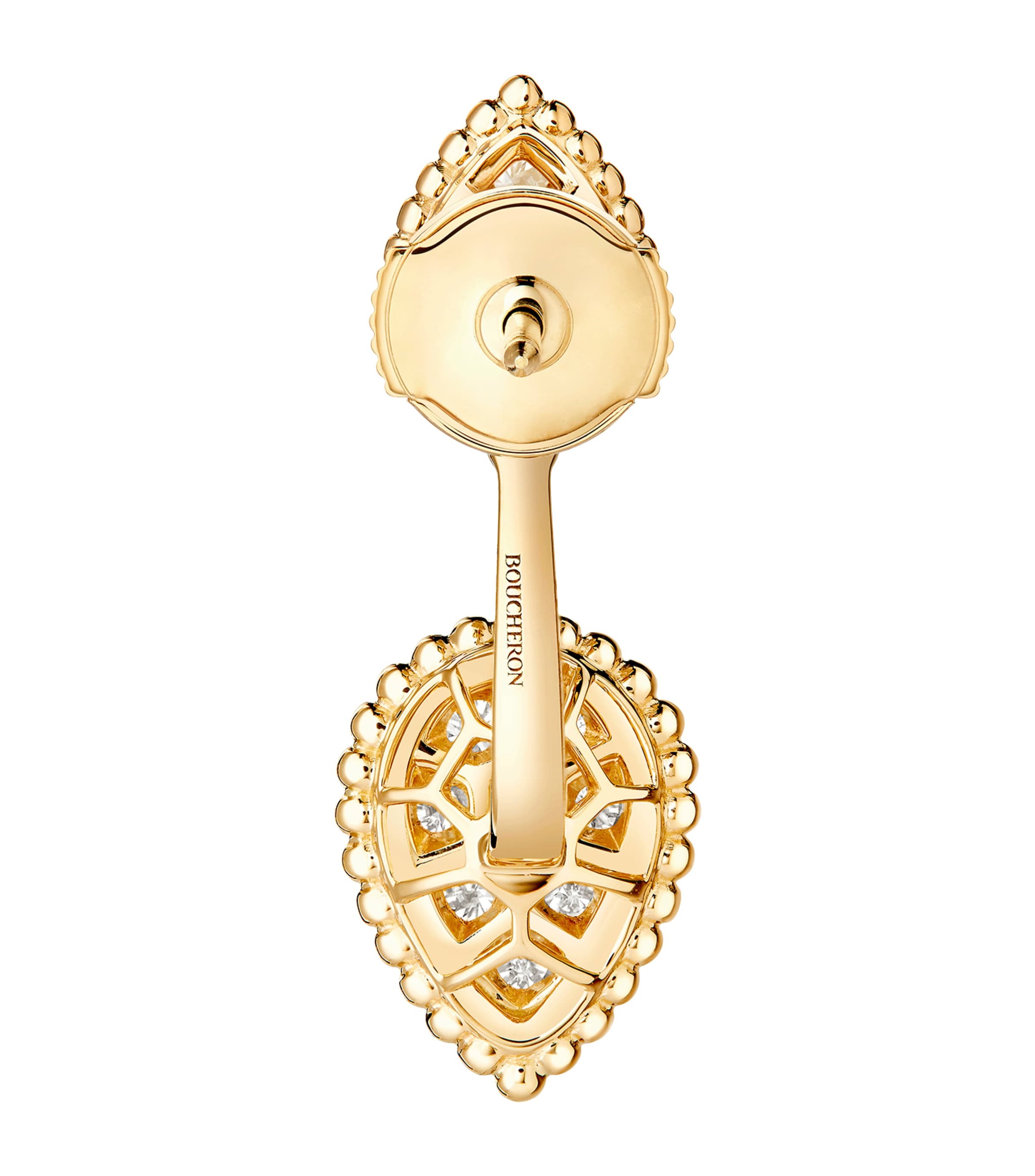 Yellow Gold and Diamond Serpent Bohème Single Earring YELLOW GOLD Image 3