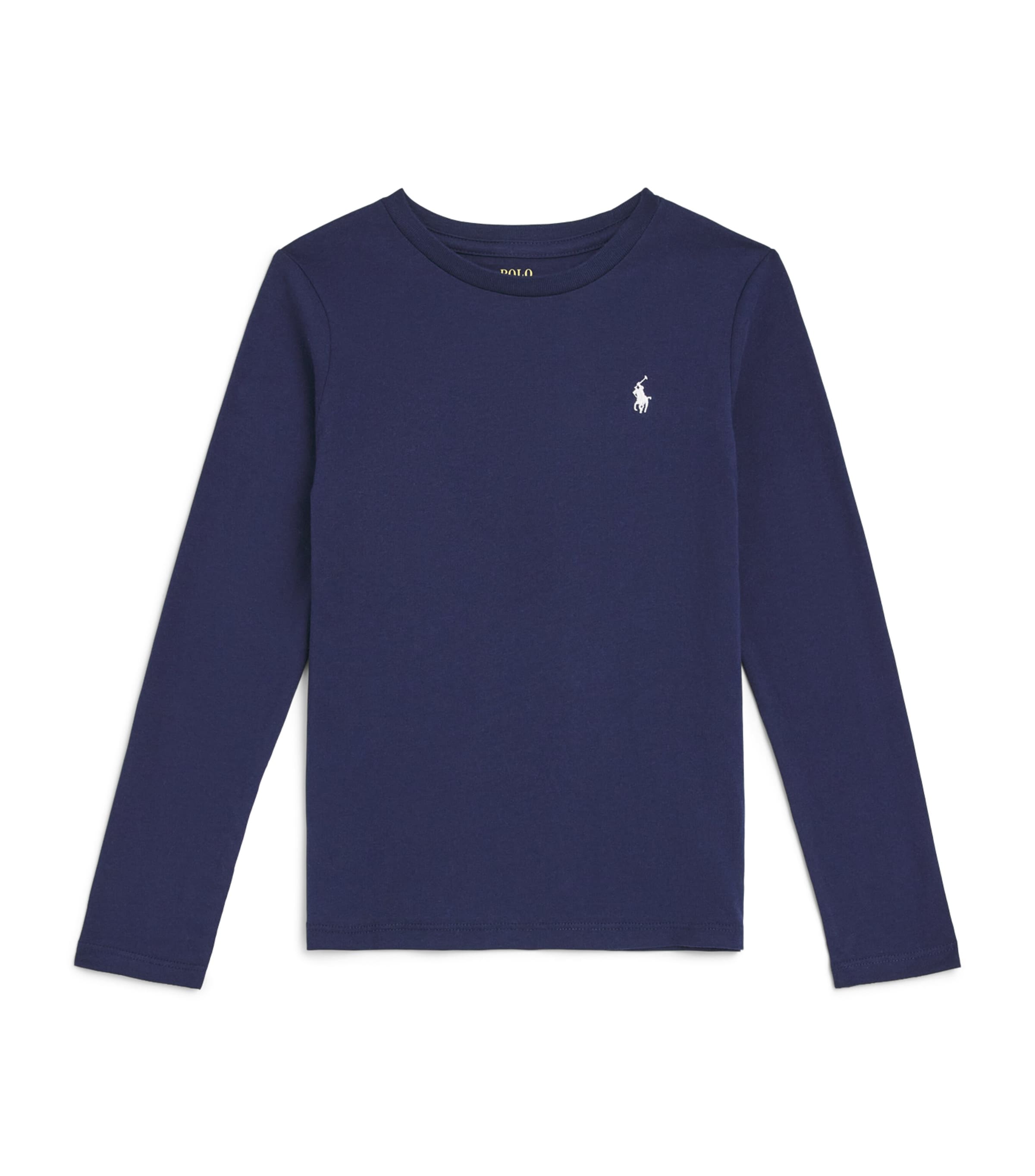Ralph Lauren Kids Polo Pony Long-Sleeve T-Shirt (2-6 Years) Newport Nvy W Wht Pp Image 1