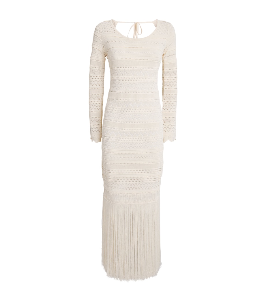 Devon Windsor Womens Knitted Uma Maxi Dress Veil Image 1