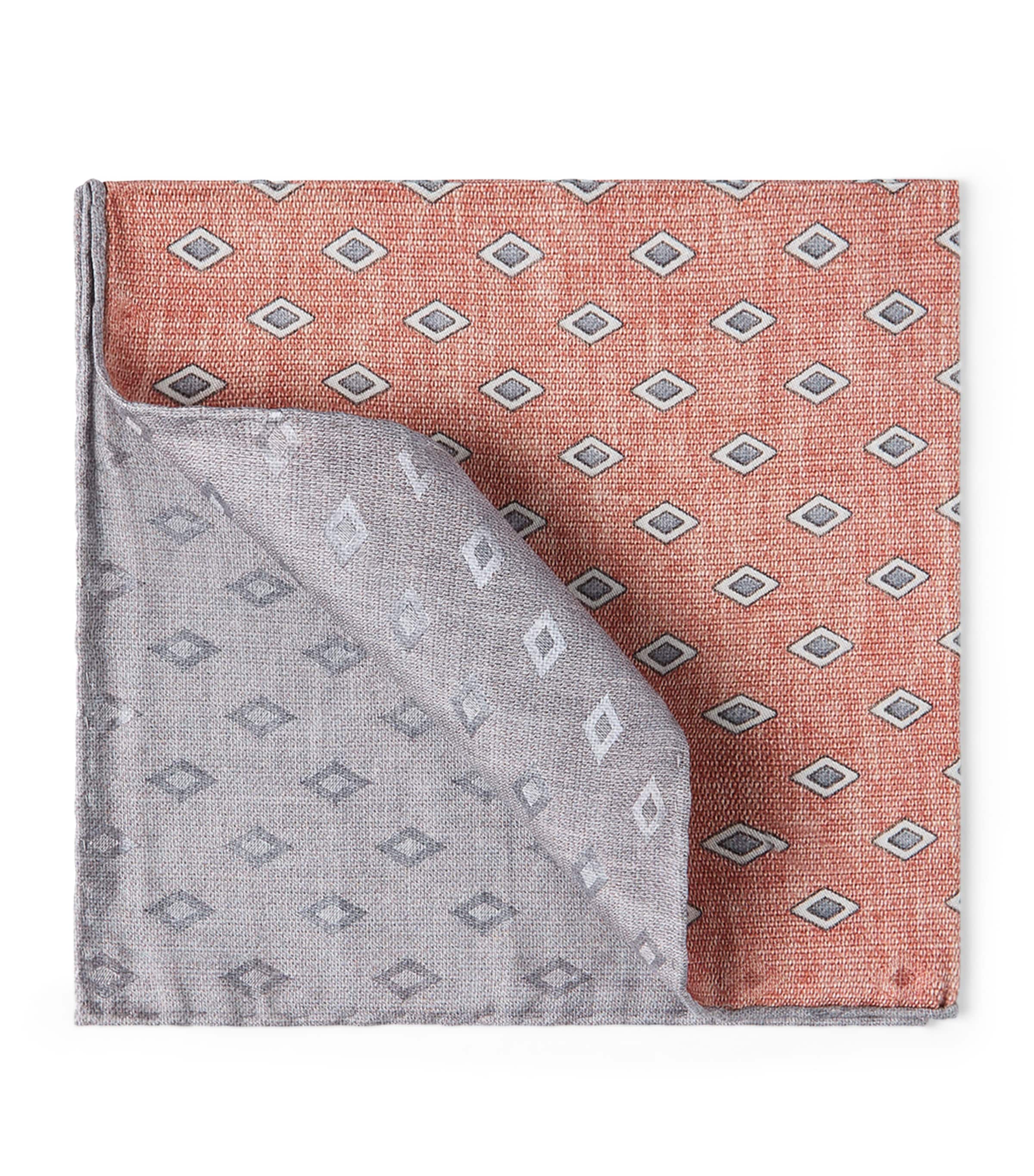 Silk Diamond Pocket Square CZR55 Image 1